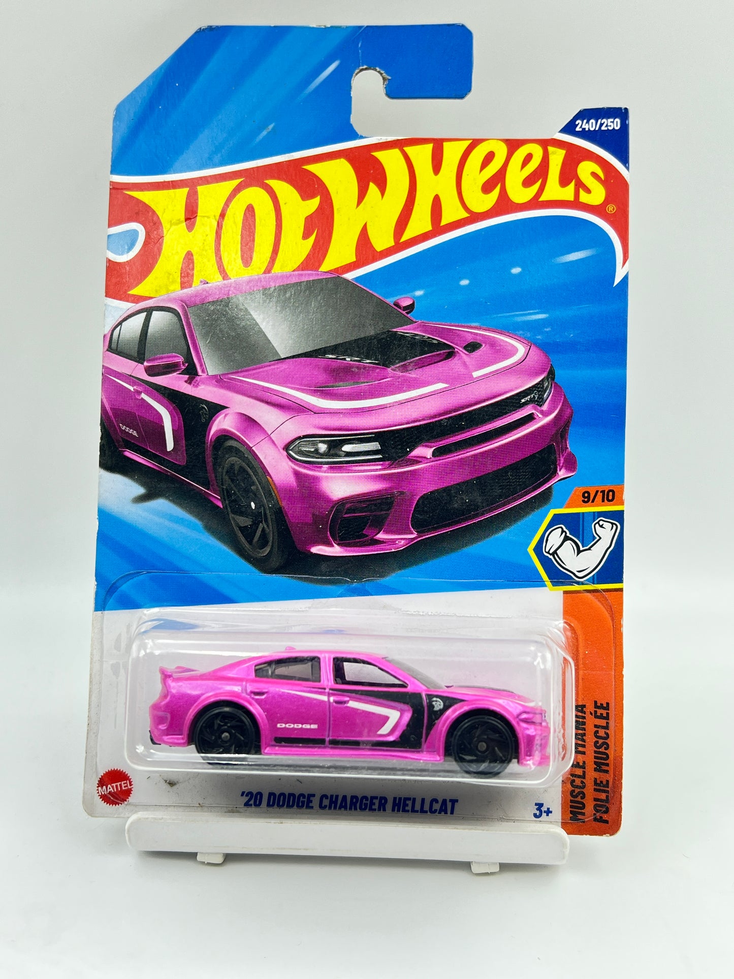 DAMAGED CARD - HOT WHEELS - 20 DODGE CHARGER HELLCAT - 4E