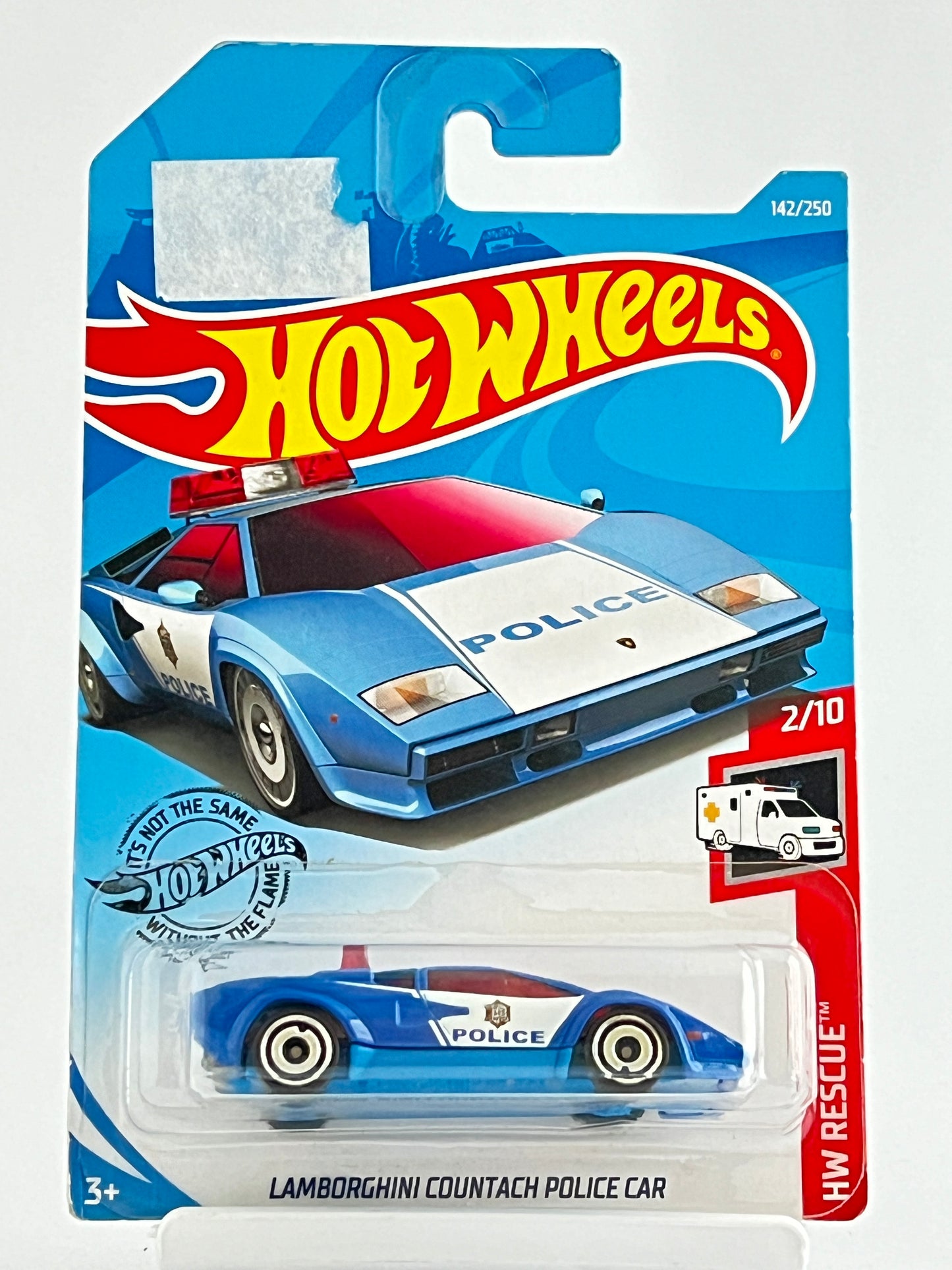 LAMBORGHINI COUNTACH POLICE CAR - BLUE - Its Fun- Hot wheels - matchbox - diecast