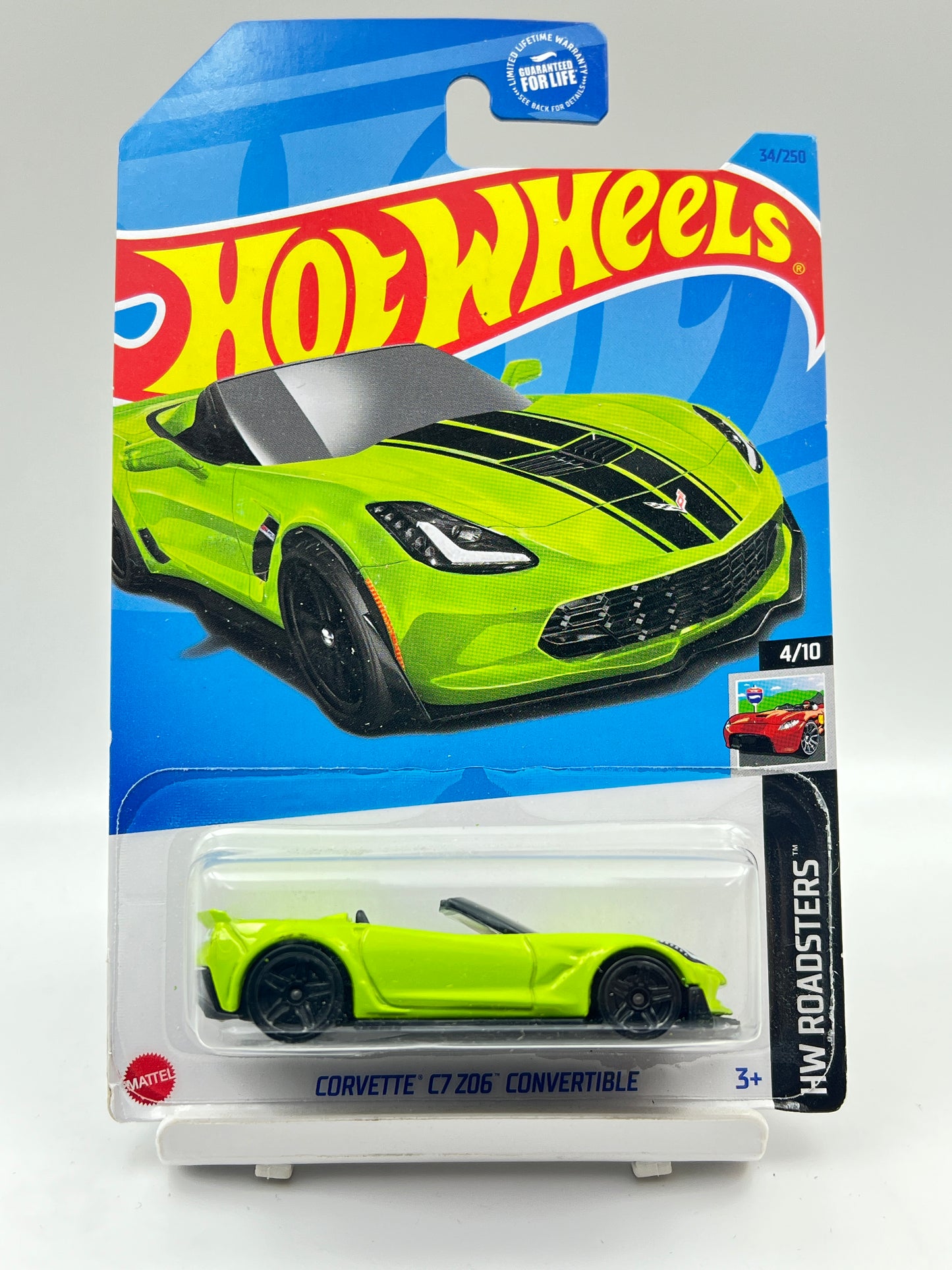 IMPORTED - HOT WHEELS - CORVETTE C7 Z06 CONVERTIBLE - GREEN - B1