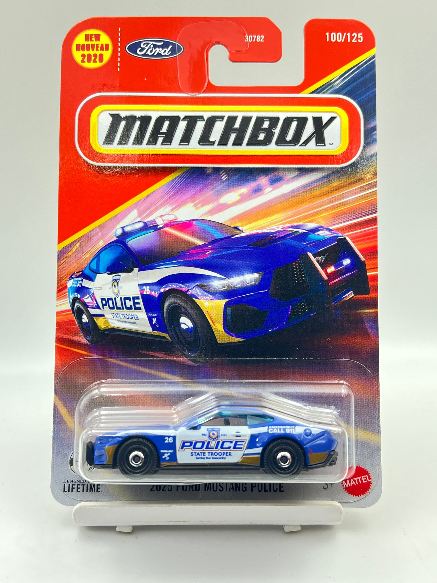 MATCHBOX - 2025 FORD MUSTANG POLICE - B3