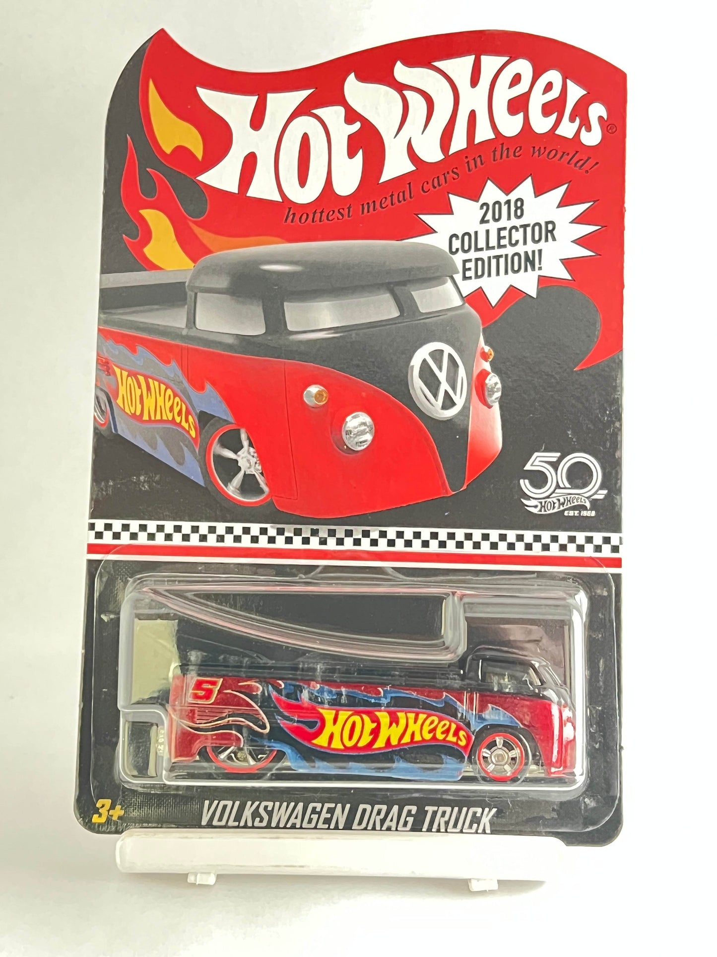 BLISTER CRACK - WITH PROTECTOR - 2018 COLLECTOR EDITION - VOLKSWAGEN DRAG TRUCK - 5E - Its Fun
