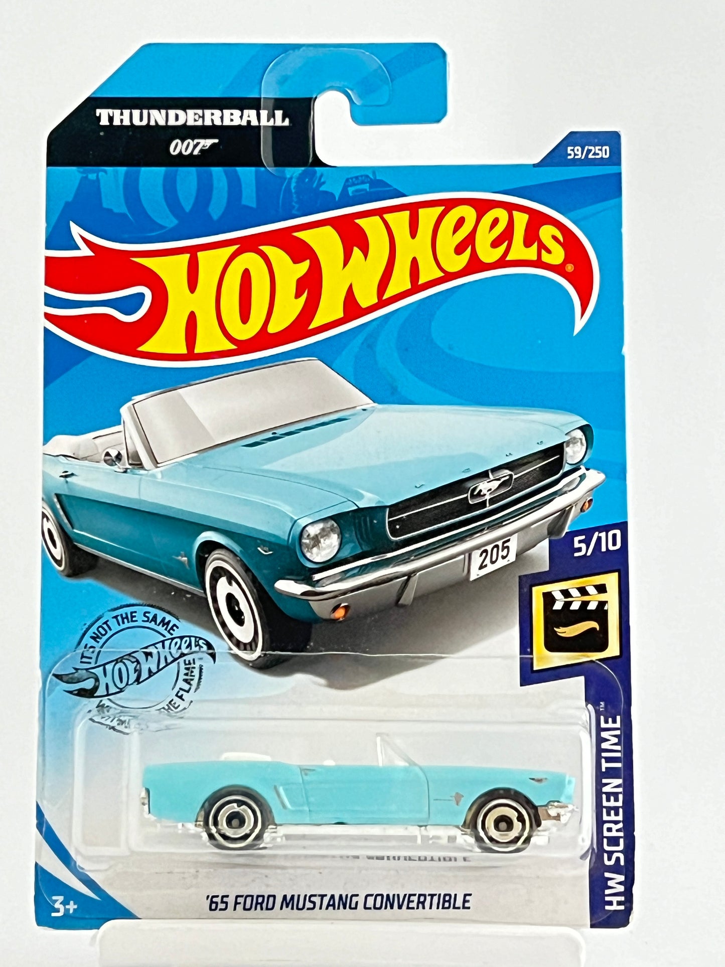 65 FORD MUSTANG CONVERTIBLE - BLUE - Its Fun- Hot wheels - matchbox - diecast