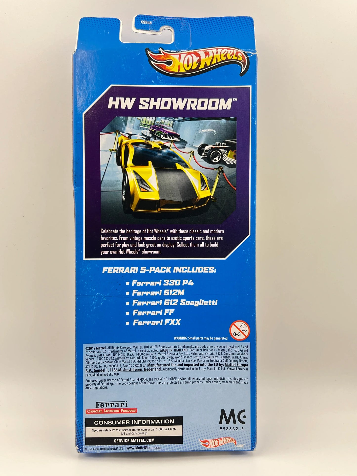 VERY RARE - HOT WHEELS - FERRARI 5 PACK - HW SHOWROOM - 2012 MODEL - Its Fun