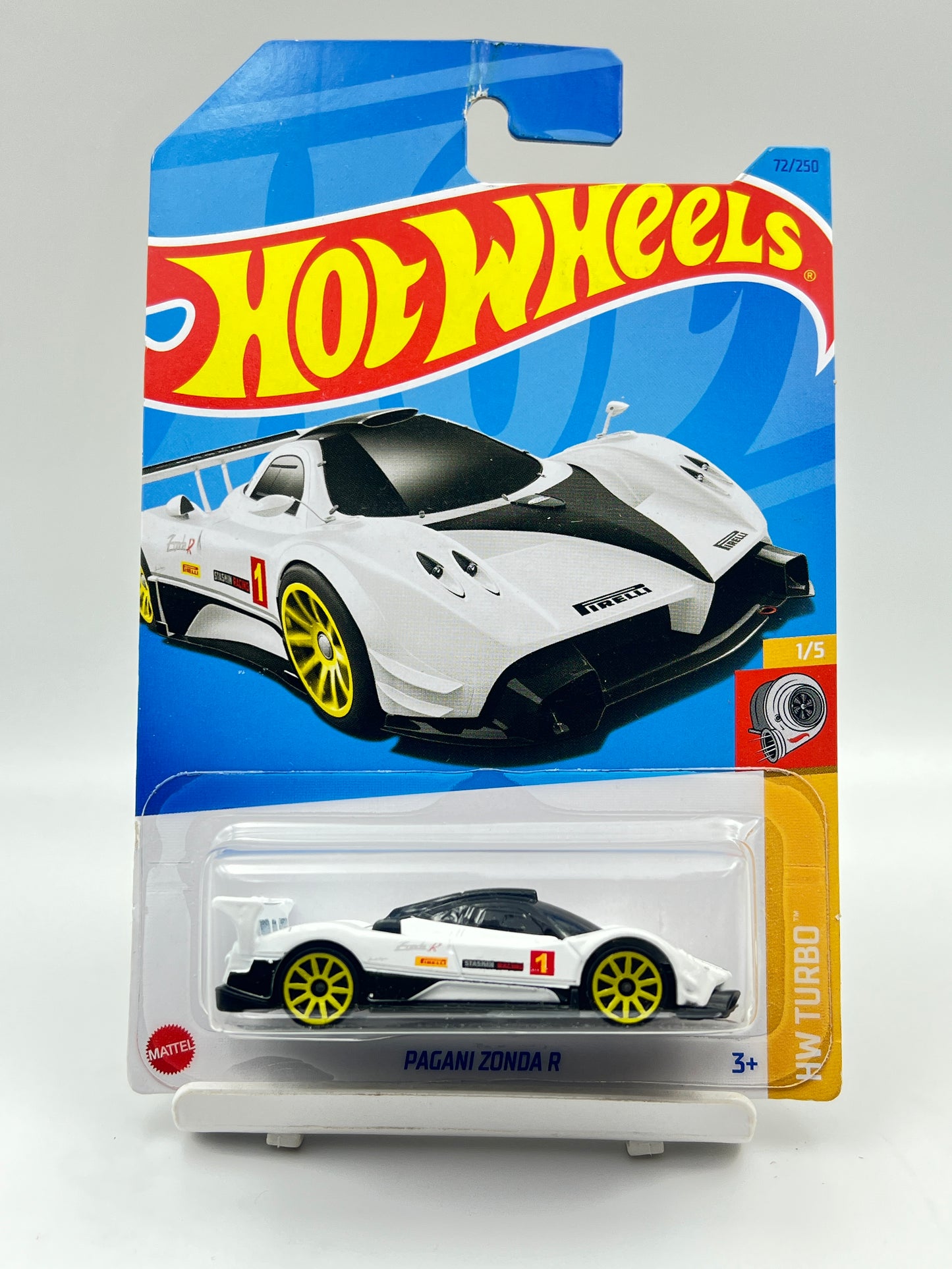 HOOK CREASE - IMPORTED - HOT WHEELS - PAGANI ZONDA R - WHITE - B1