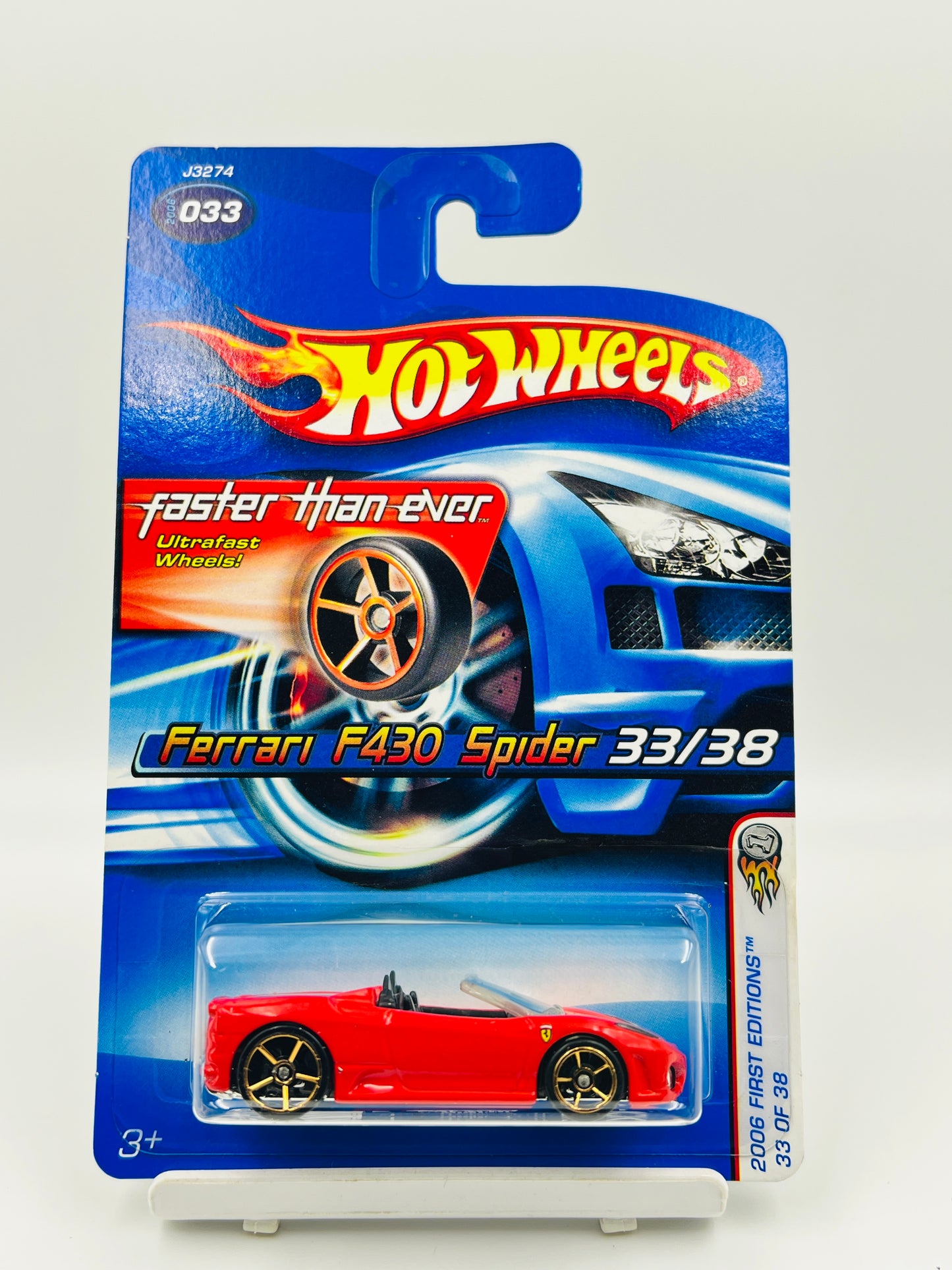 HOT WHEELS - FERRARI F430 SPIDER - RED - 2B