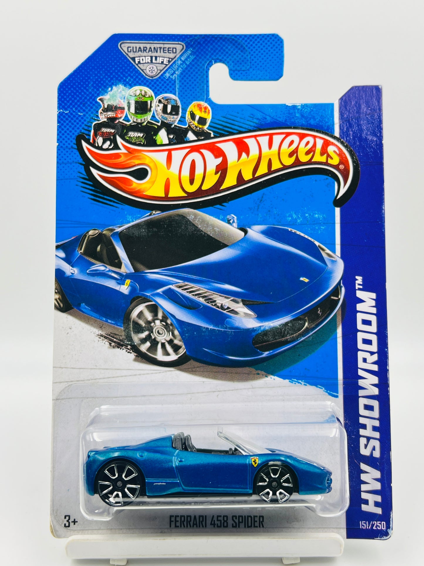 HOT WHEELS - FERRARI 458 SPIDER - BLUE - 2A