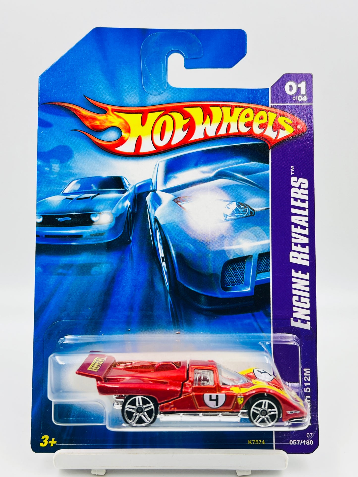 HOT WHEELS - FERRARI - FERRARI 512M - RED -2A