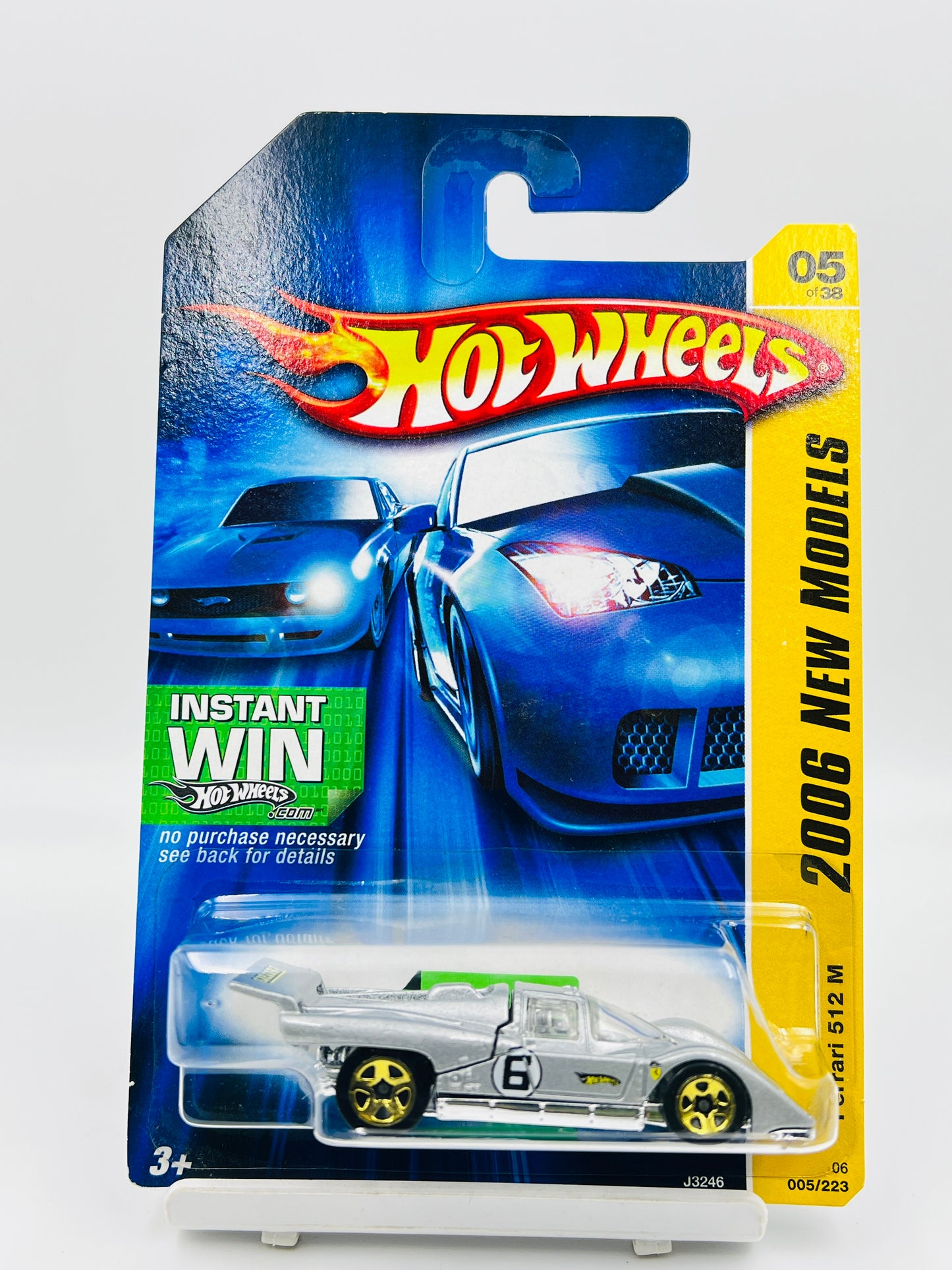 HOT WHEELS - FERRARI 512M (OPENABLE) - SILVER - 1D