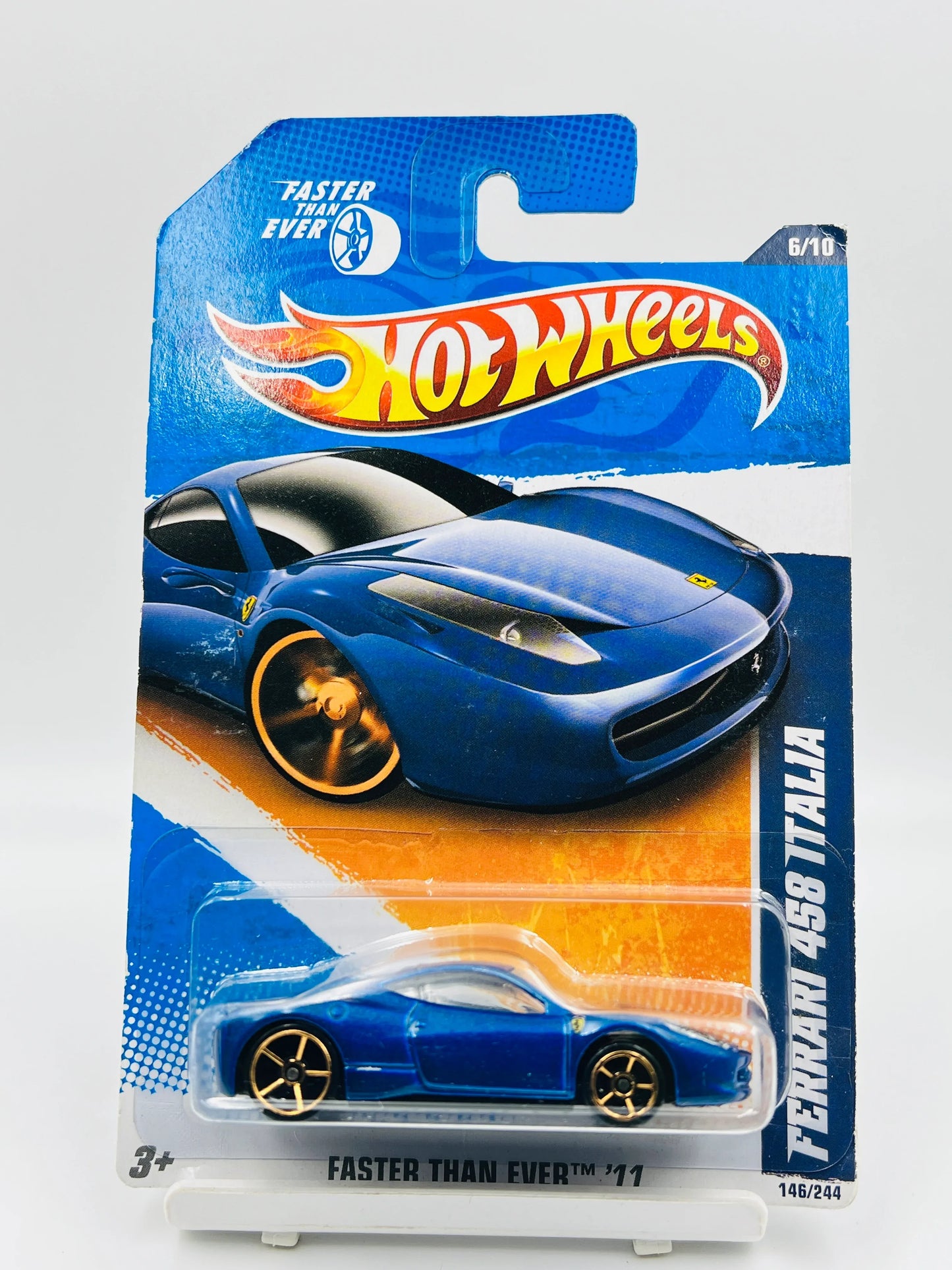 HOT WHEELS - FERRARI 458 ITALIA - BLUE - 1D - Its Fun