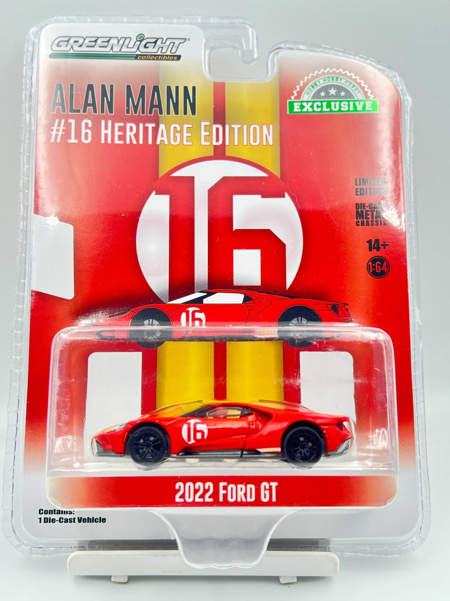 GREENLIGHT - 2022 FORD GT - ALAN MANN HERITAGE EDITION - RED - 7C - Its Fun