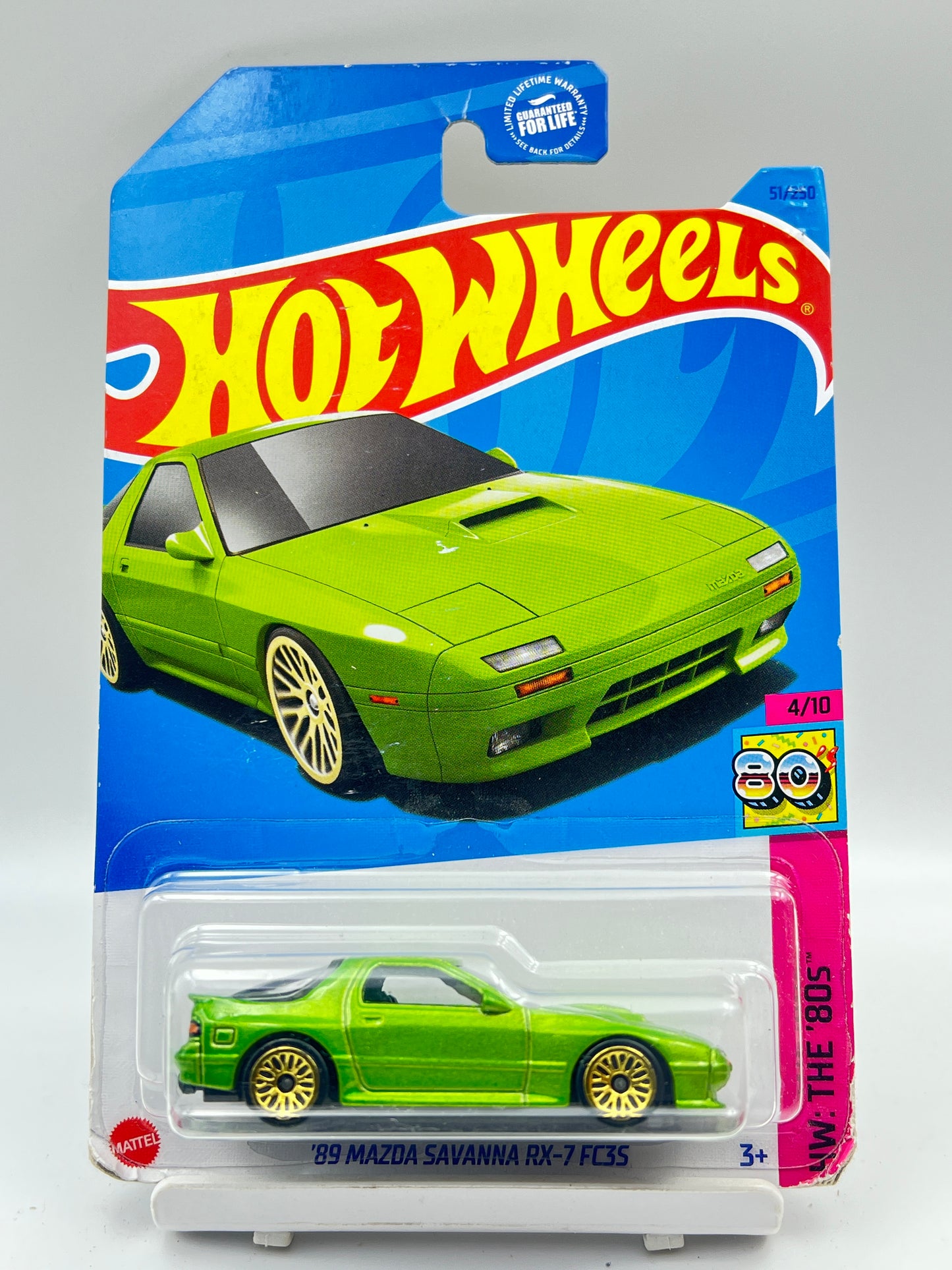 SOFT CORNERS - IMPORTED - HOT WHEELS - 89 MAZDA SAVANNA RX-7 FC35 - GREEN - 6D