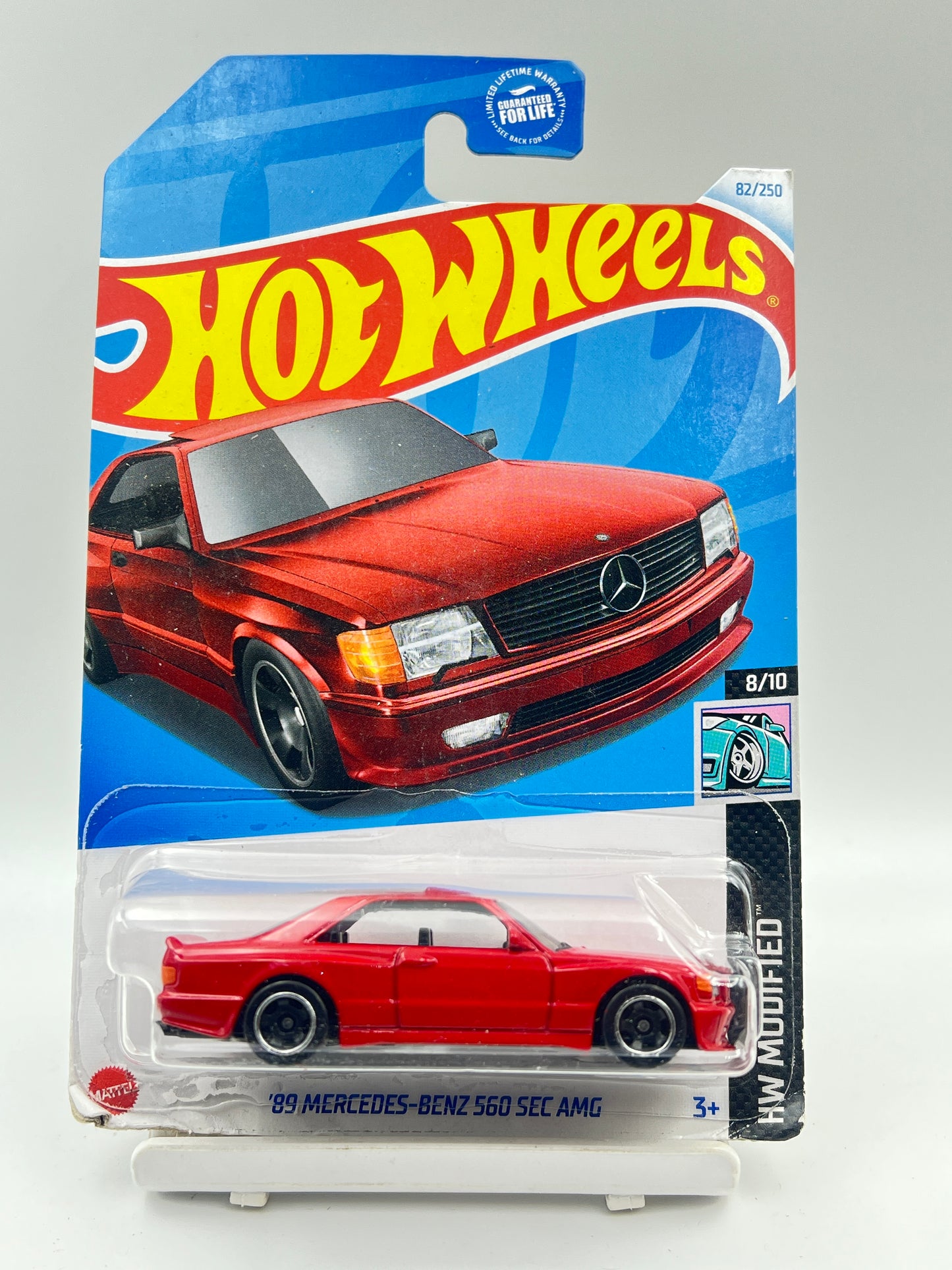 BLISTER CRACK - 89 MERCEDES BENZ 560 SEC AMG - RED - 4B