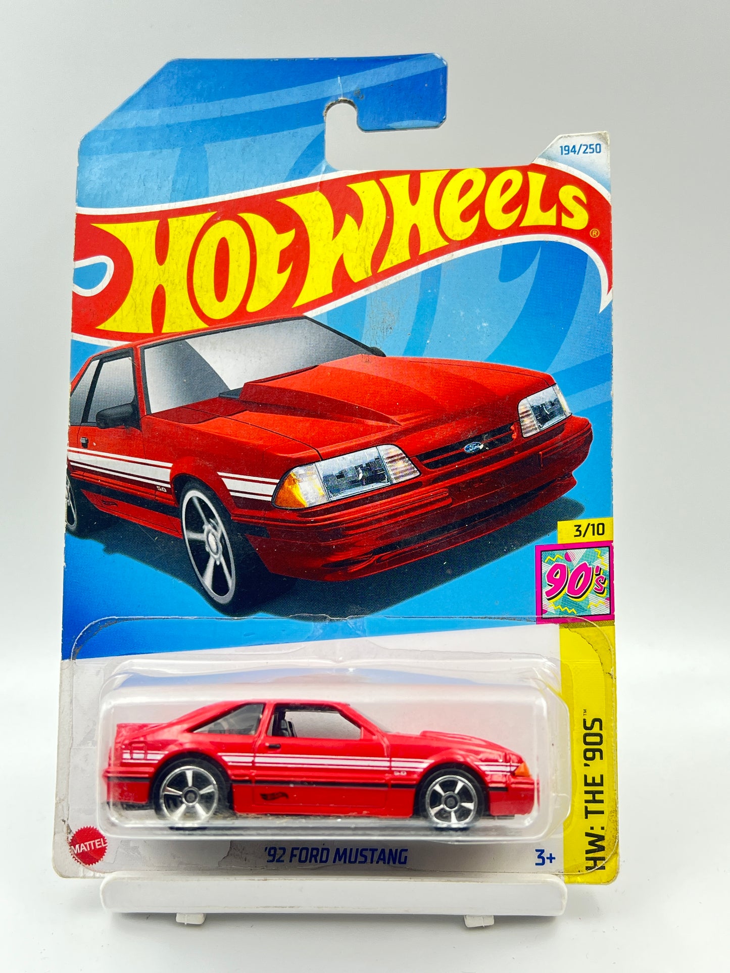 DIRT CARD - 92 FORD MUSTANG - RED - 4B