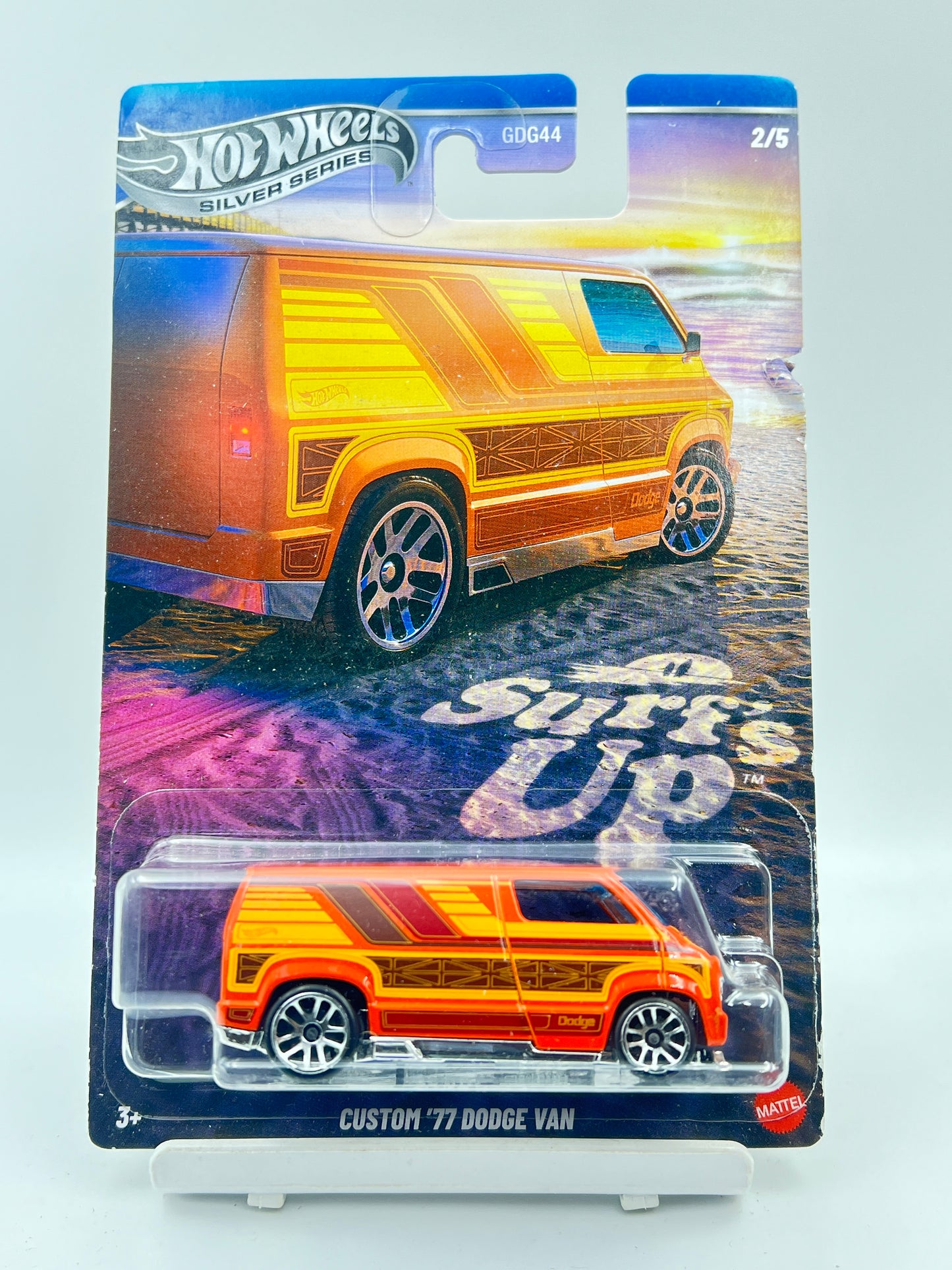 MILD CARD DAMAGE - HOT WHEELS - CUSTOM 77 DODGE CAN - 4C