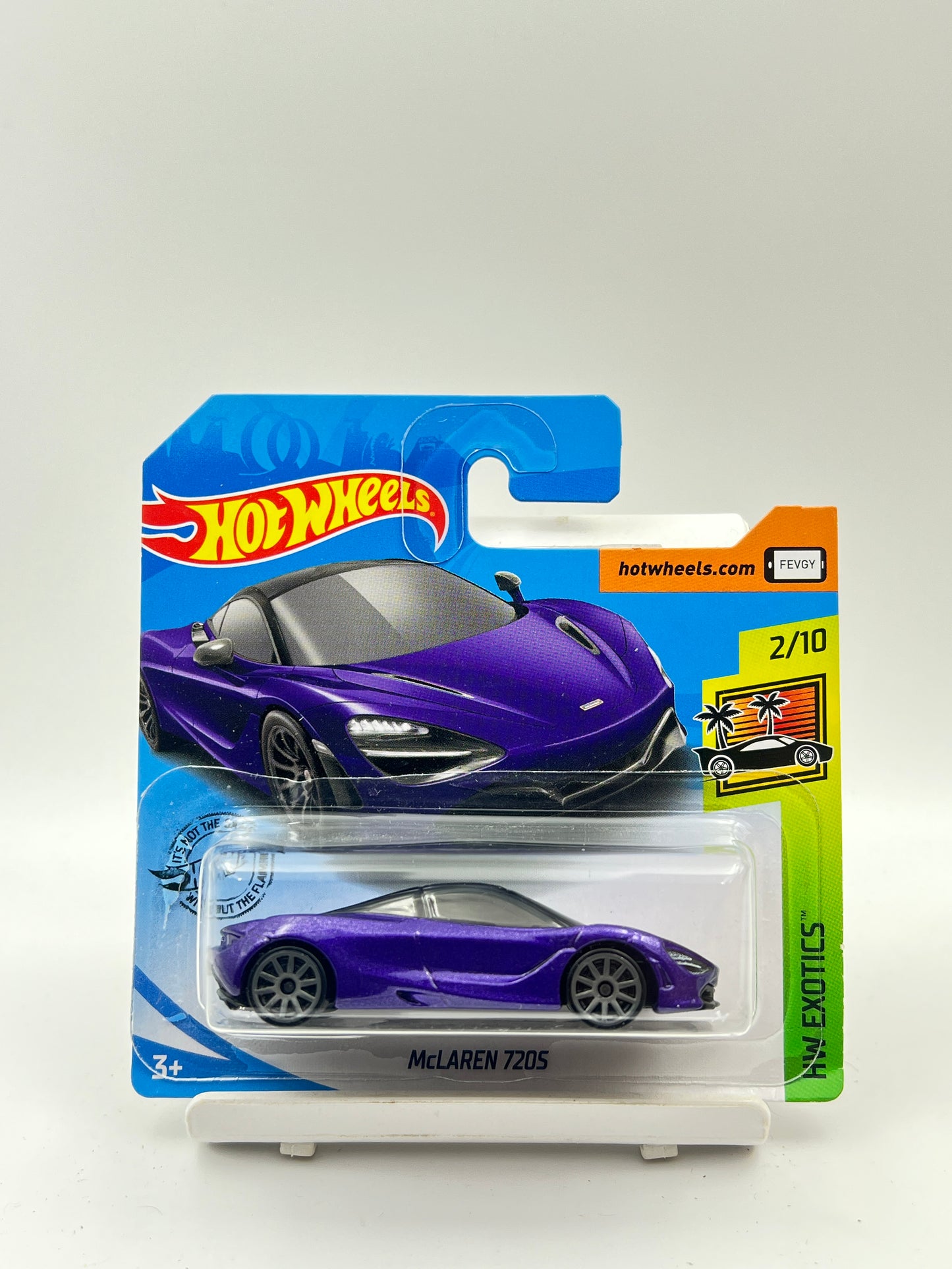 IMPORTED - HOT WHEELS - MCLAREN 720S - PURPLE - SHORT CARD - 3H