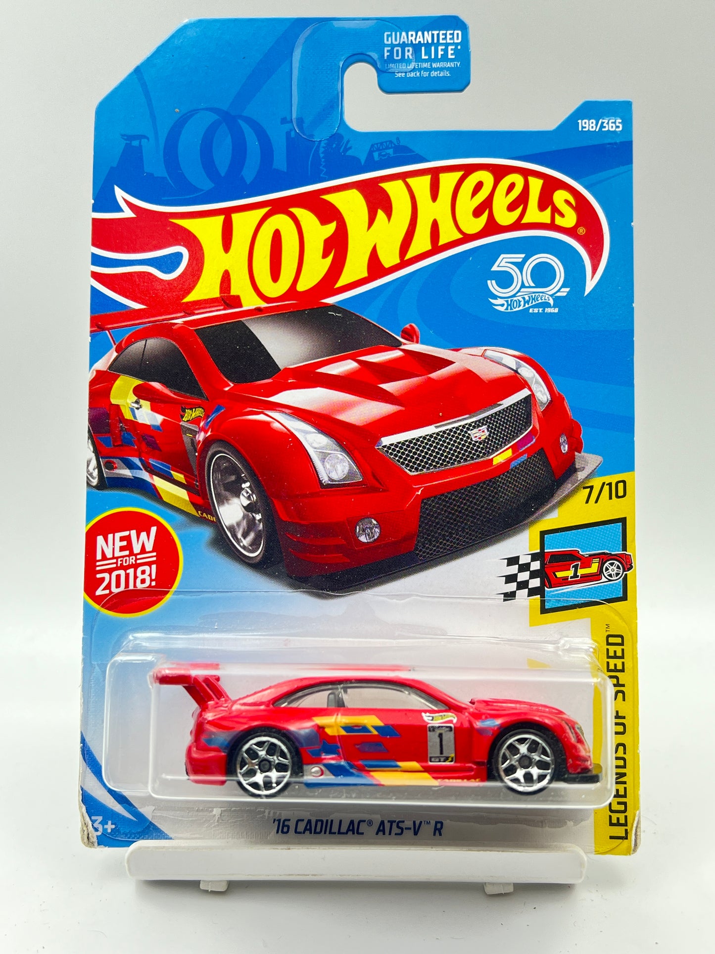 MILD SOFT CORNERS - IMPORTED - HOT WHEELS - 16 CADILLAC ATS-V R - RED - 3F