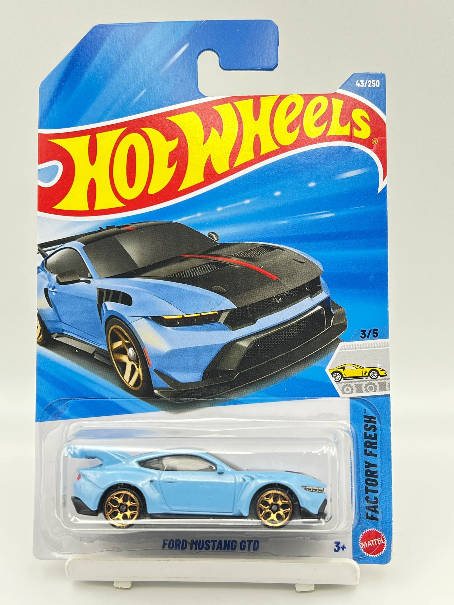 HOT WHEELS - FORD MUSTANG GTD - BLUE - 3D - Its Fun