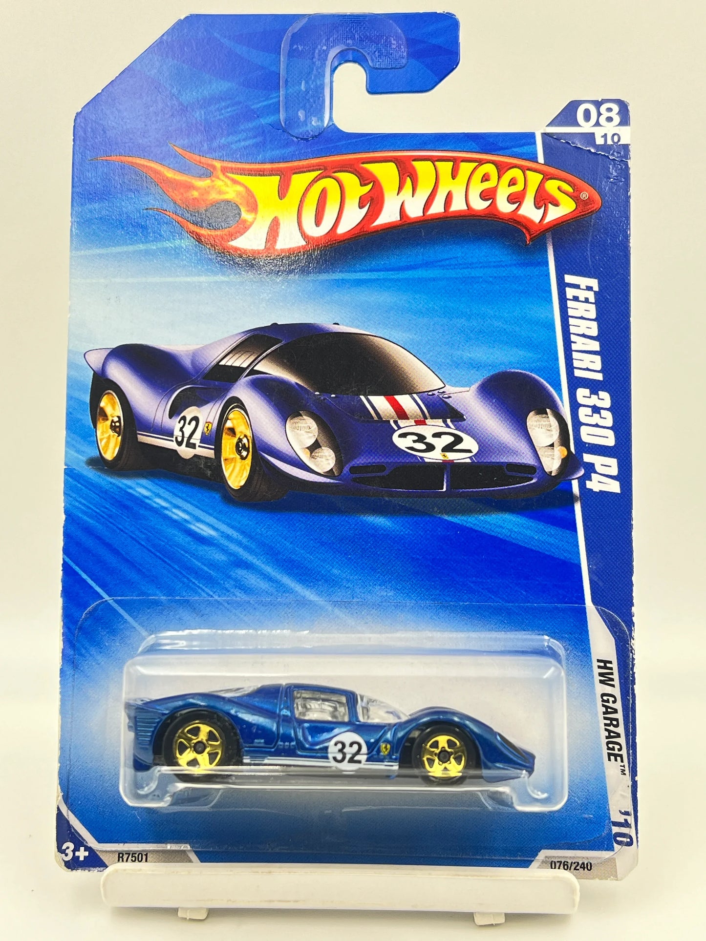 HOT WHEELS - FERRARI 330 P4 - BLUE - MILD CREASE - 1D - Its Fun