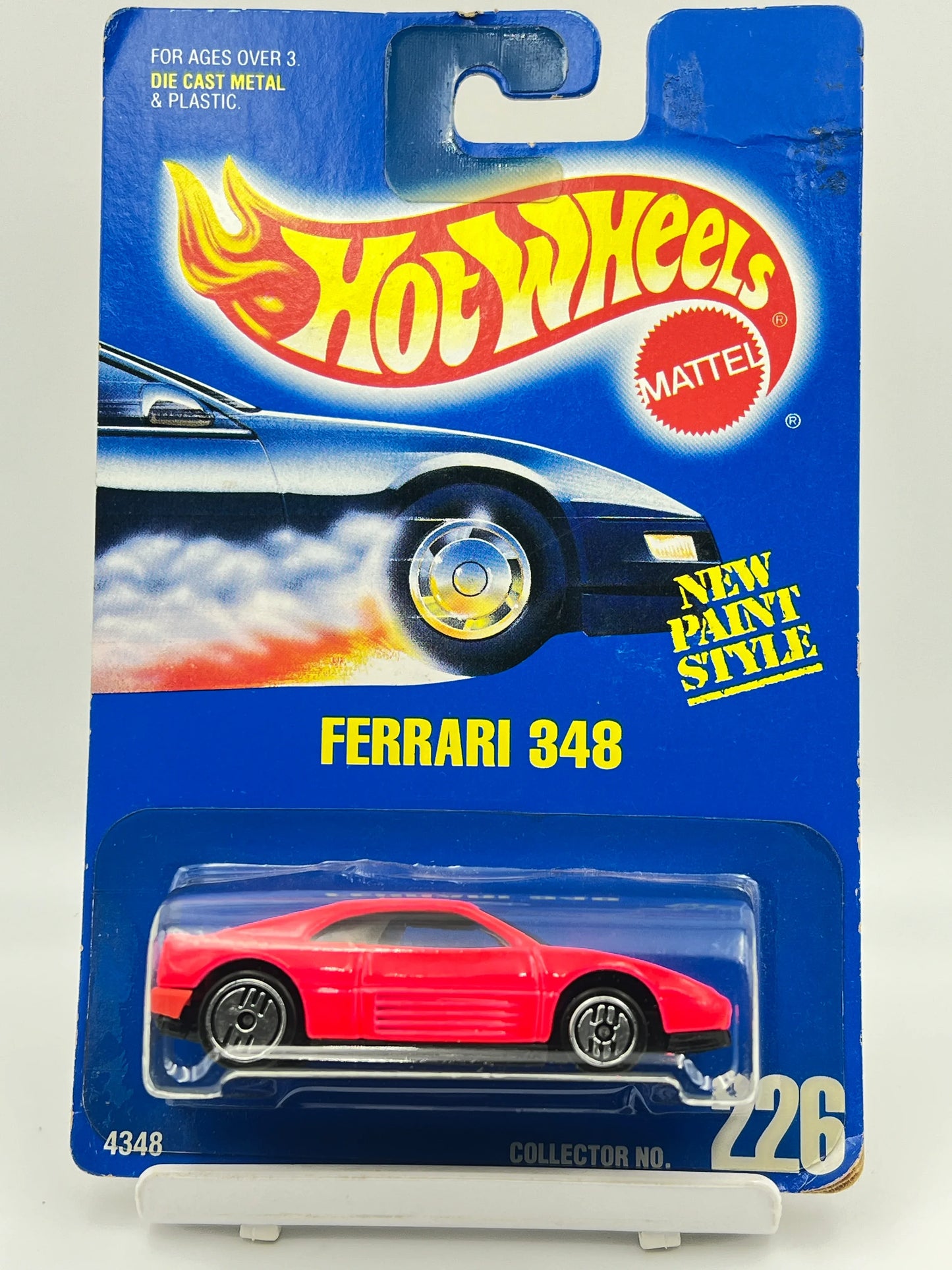 HOT WHEELS - FERRARI 348 - FLUROSCENT PINK - MILD CREASE - 1D - Its Fun