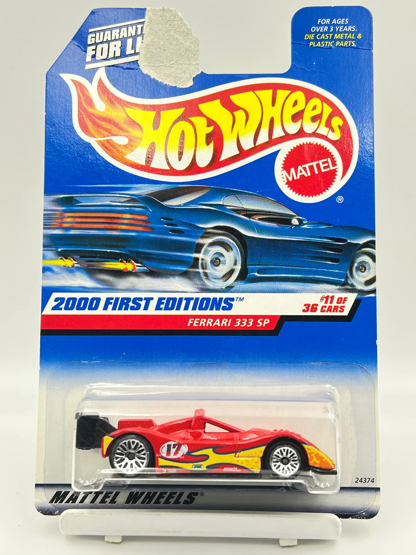 HOT WHEELS - FERRARI 333SP - RED - CARD DAMAGED - 1D - Its Fun