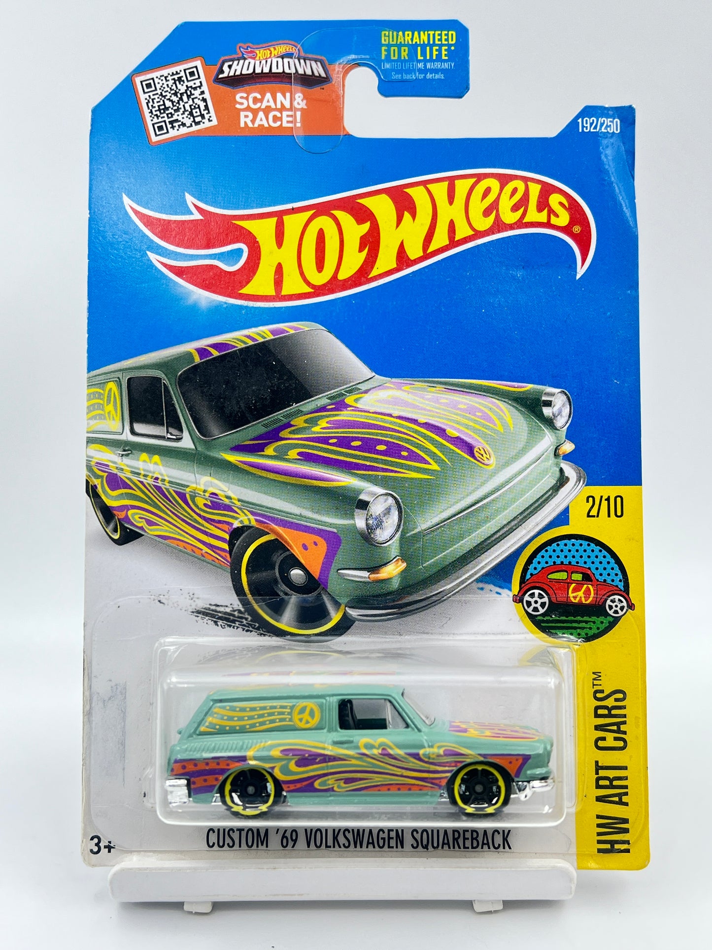 ( CARD AS IN PIC ) - HOT WHEELS - CUSTOM 69 VOLKSWAGEN SQUAREBACK - 1C
