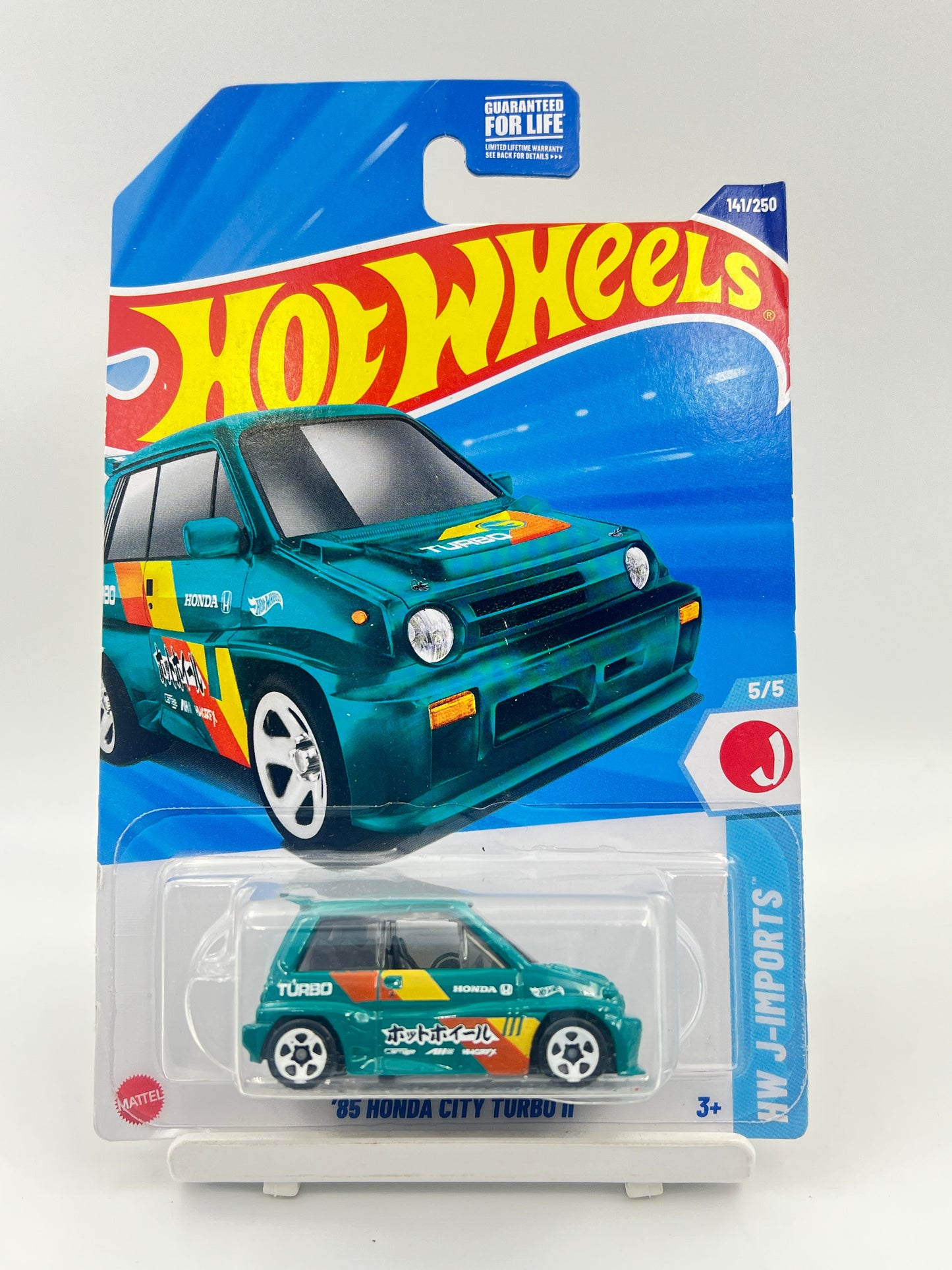 MILD CREASE - TREASURE HUNT - HOT WHEELS - 85 HONDA CITY TURBO II - 2D