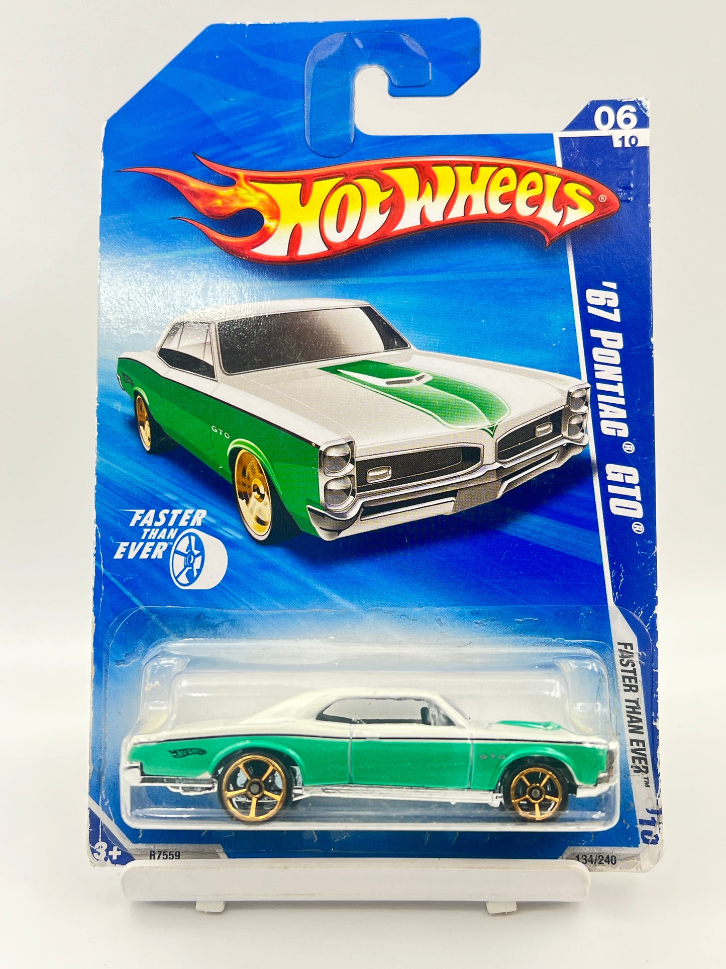HOT WHEELS - 67 PONTIAC GTO - GREEN - 6B