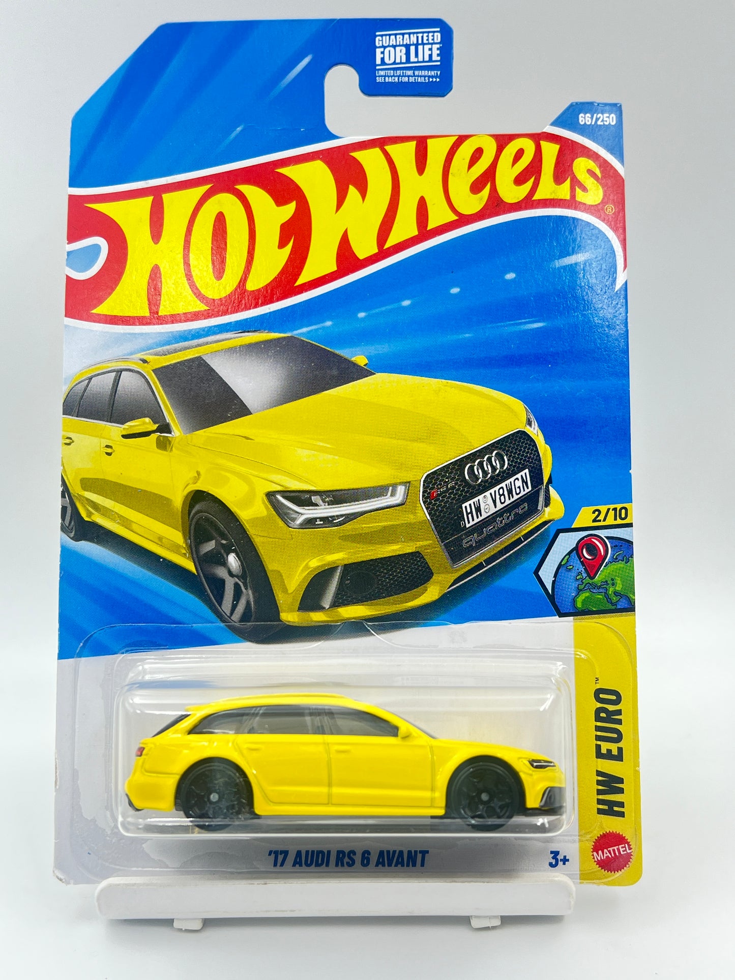 HOT WHEELS - 17 AUDI RS 6 AVANT - YELLOW - 6A