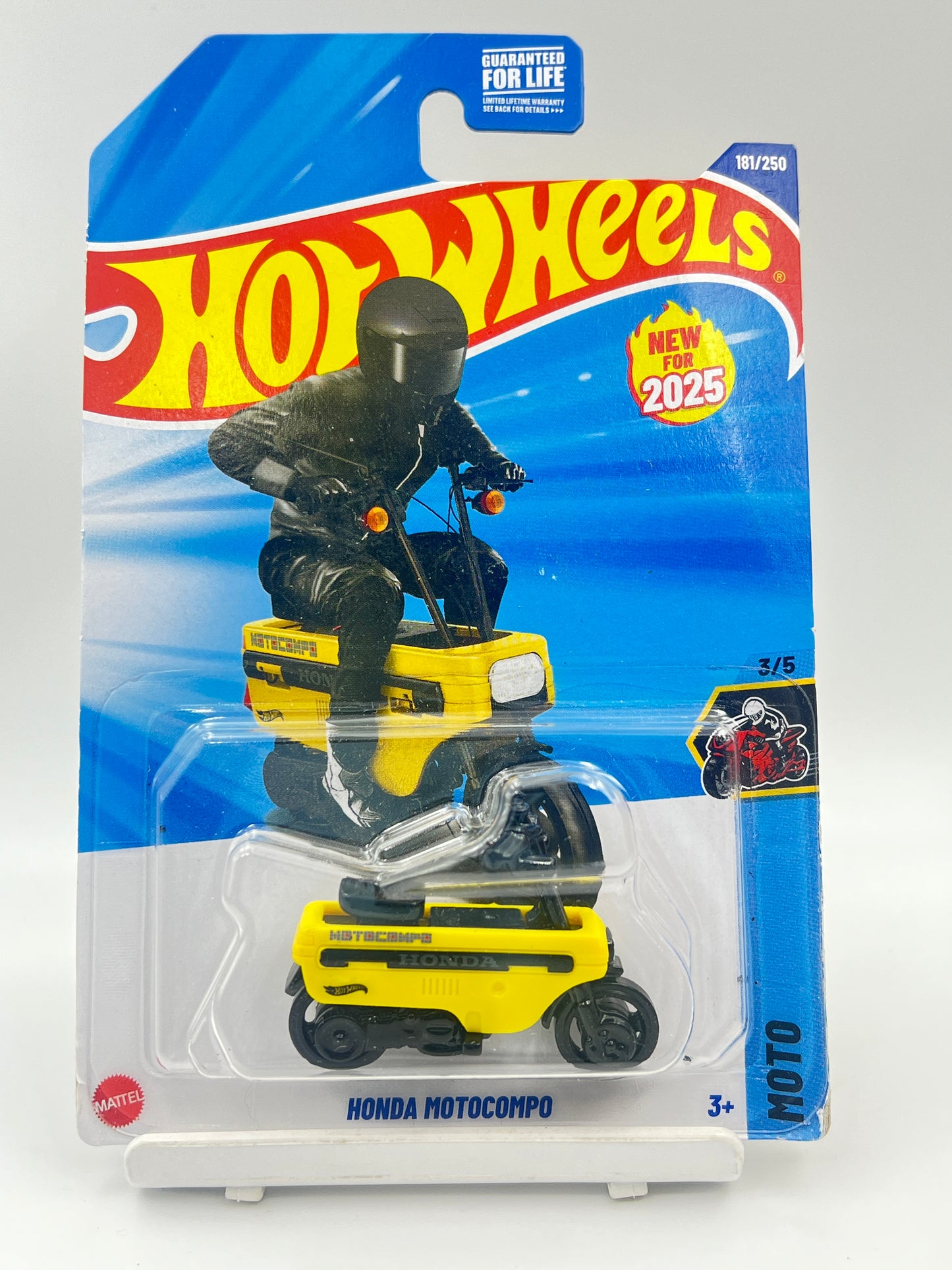 HOT WHEELS - HONDA MOTOCOMPO - YELLOW - 7C