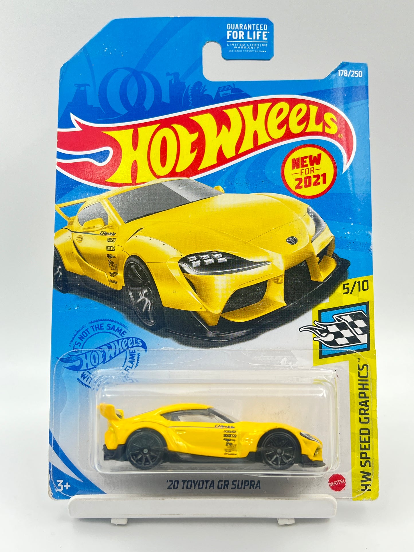 BLISTER CRACK - HOT WHEELS - 20 TOYOTA GR SUPRA - YELLOW - 6D