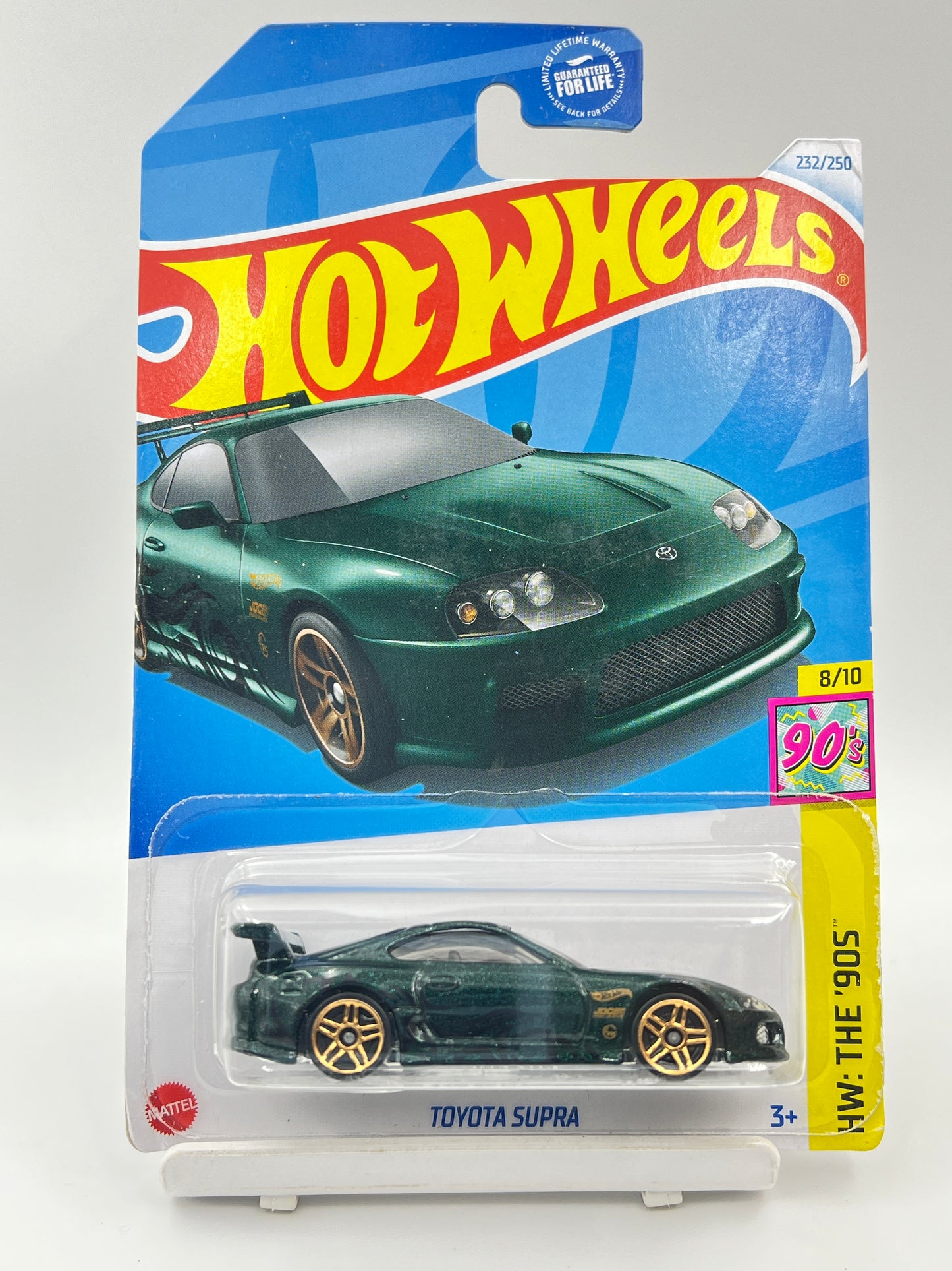 BLISTER CRACK - HOT WHEELS - TOYOTA SUPRA - GREEN - 6D