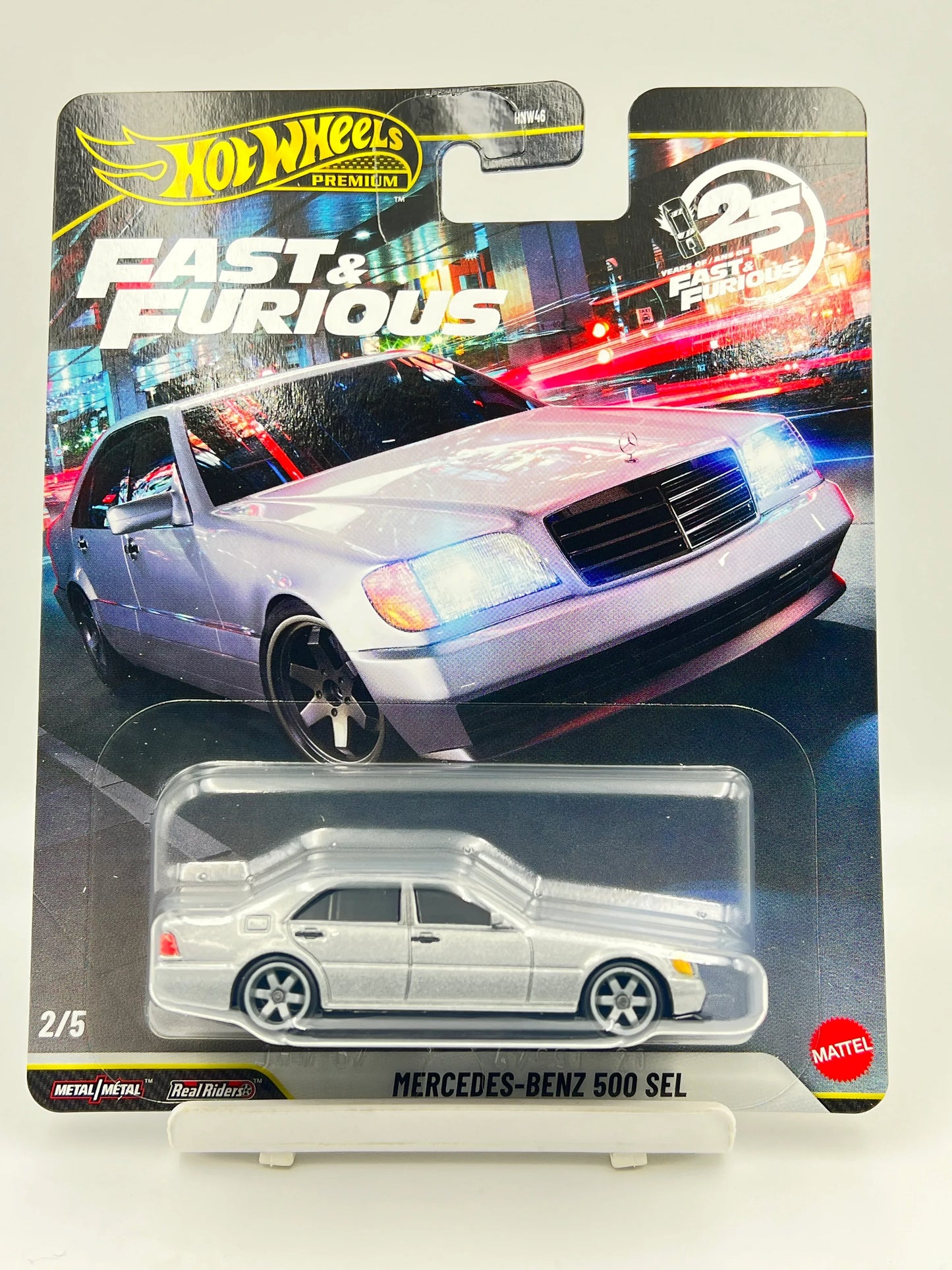 HOT WHEELS - 25 YEARS OF FAST AND FURIOUS - PREMIUM - MERCEDES BENZ 500 SEL - 5B - Its Fun