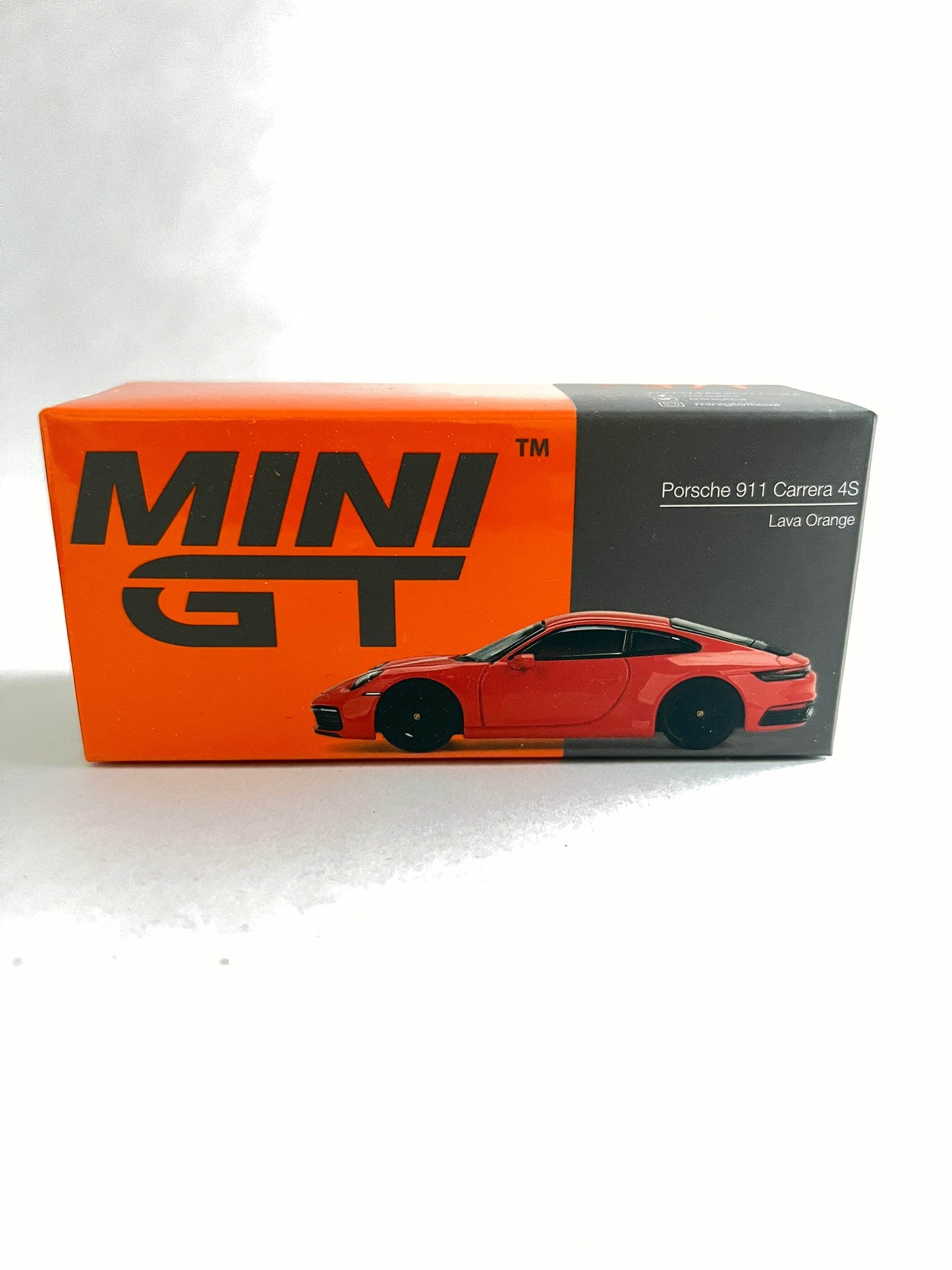 MINI GT - UNSEALED - PORSCHE 911 CARRERA 4S - LAVA ORANGE - Its Fun