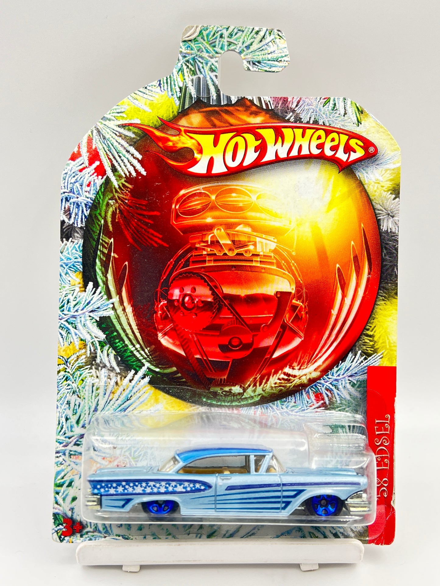 CREASED CARD - FULL METAL - HOT WHEELS - HOLIDAY HOT RODS - 58 EDSEL - 4E