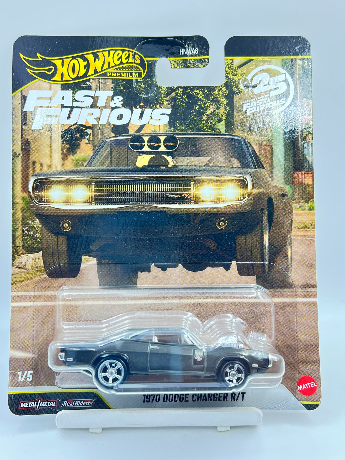 MILD CREASE - CHASE OF THE BOX - HOT WHEELS - PREMIUM - 1970 DODGE CHARGER R/T - FAST AND FURIOUS - 4F