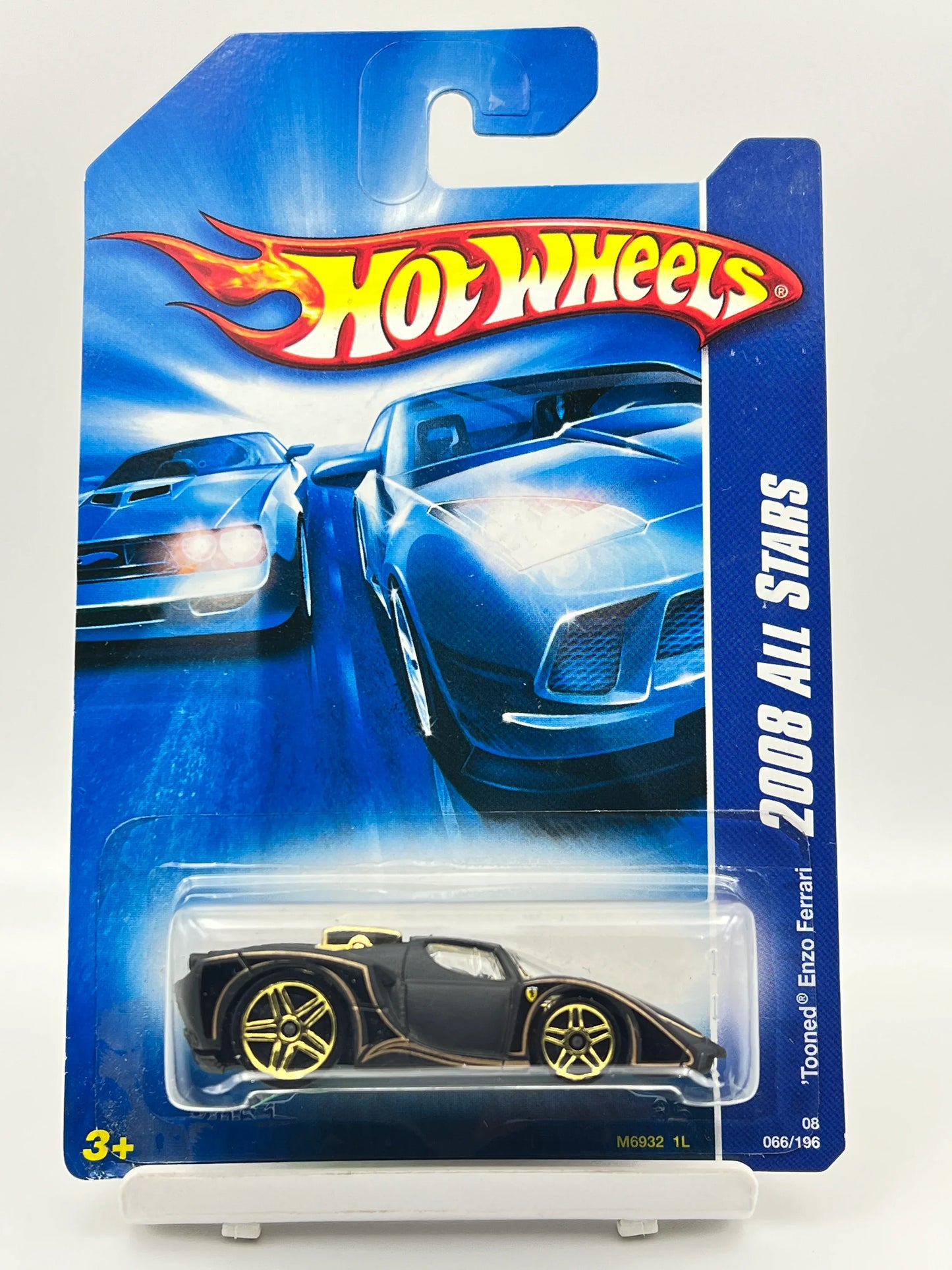 HOT WHEELS - FERRARI TOONED ENZO FERRARI - MATTE BLACK - 6B - Its Fun