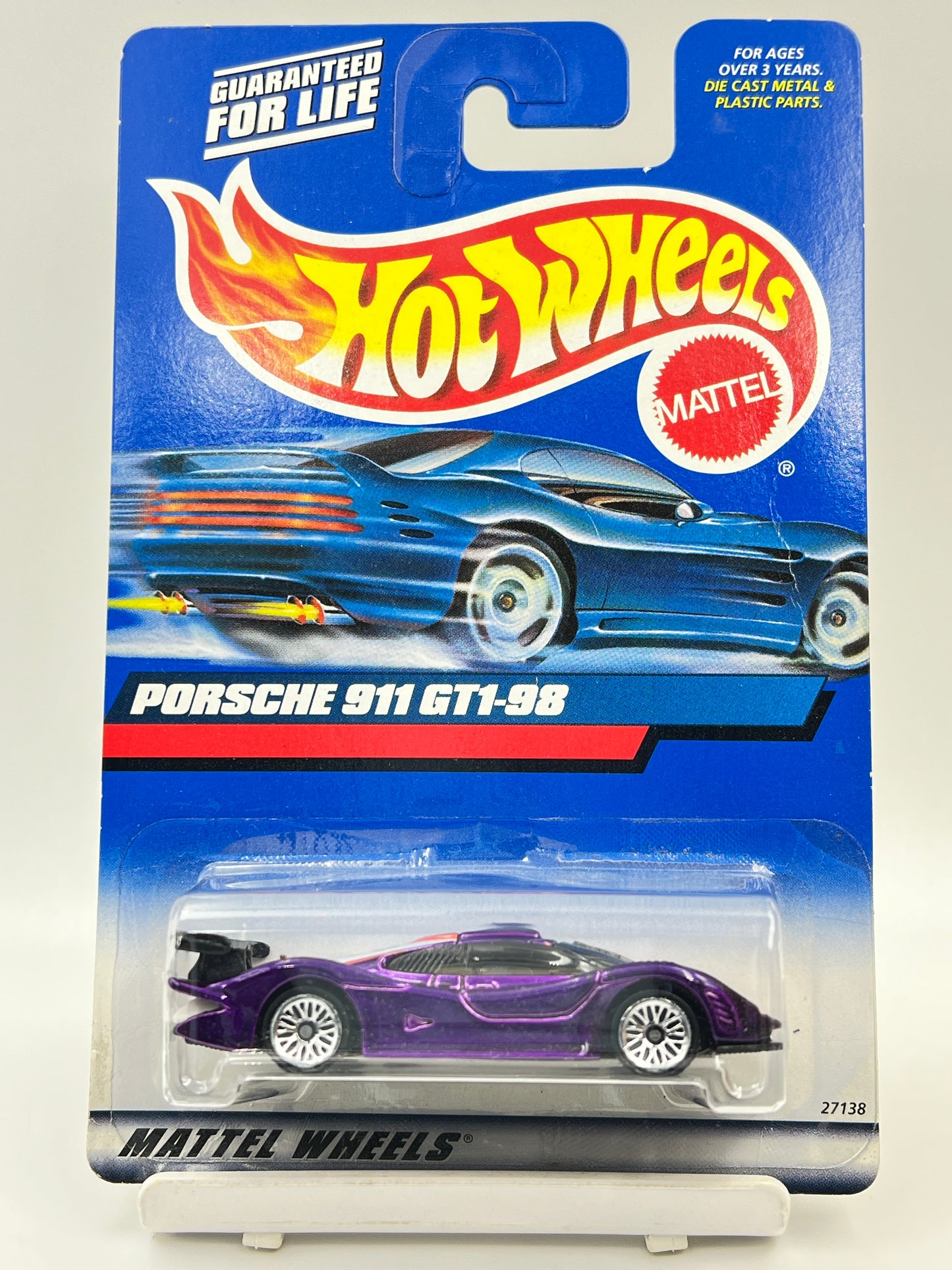 IMPORTED - HOT WHEELS - PORSCHE 911 GT1-98 - PURPLE - VERY RARE - 7B