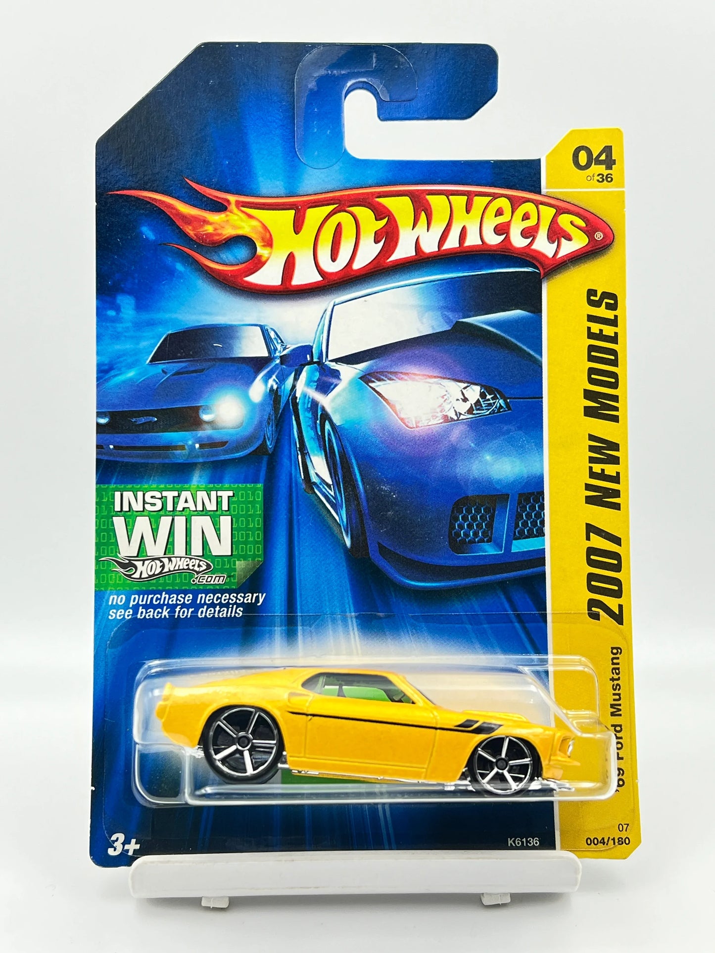 HOT WHEELS - 69 FORD MUSTANG - YELLOW - 3D - Its Fun