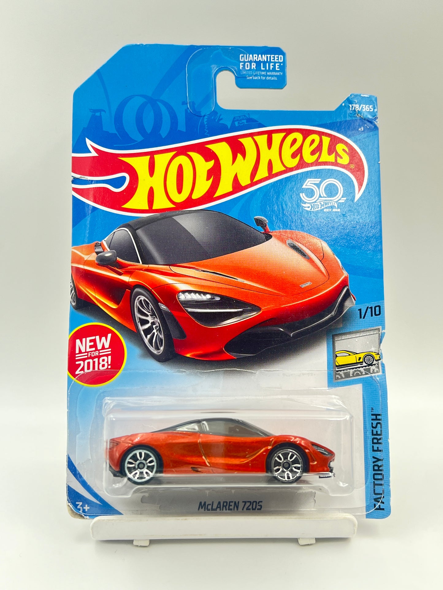 DAMAGED CARDS - MCLAREN 720S - ORANGE - 3E