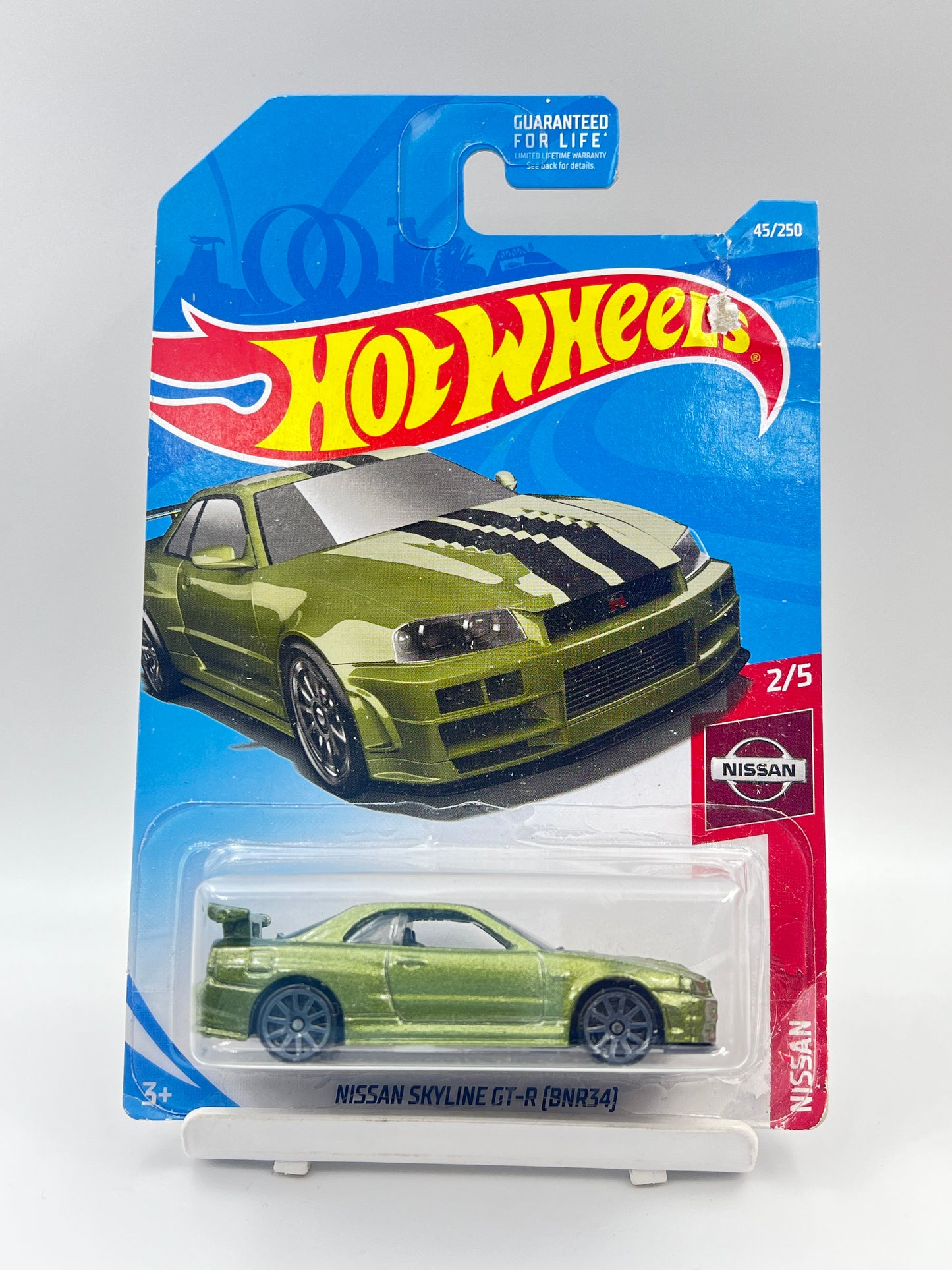 CREASED / DAMAGED CARD - HOT WHEELS - NISSAN SKYLINE GT-R (BNR34) - 3B