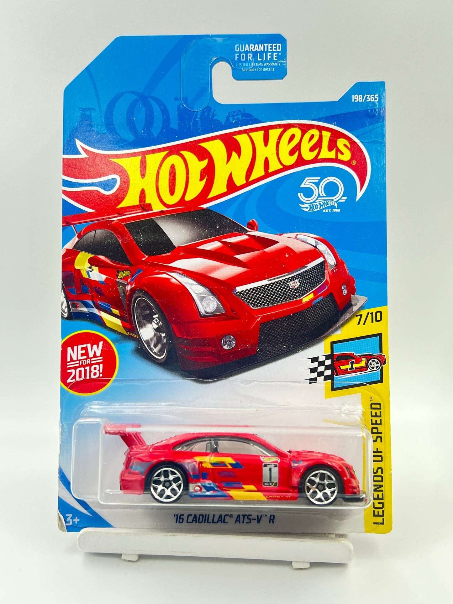 BLISTER / CARD DAMAGE - 16 CADILLAC ATS-V - R - RED - 3A