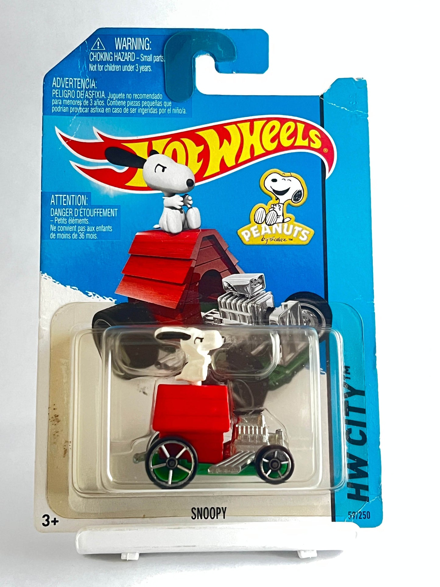 HOTWHEELS - SNOOPY - CARD CONDITION AS IN PIC (2014 CARD) - 3A - Its Fun