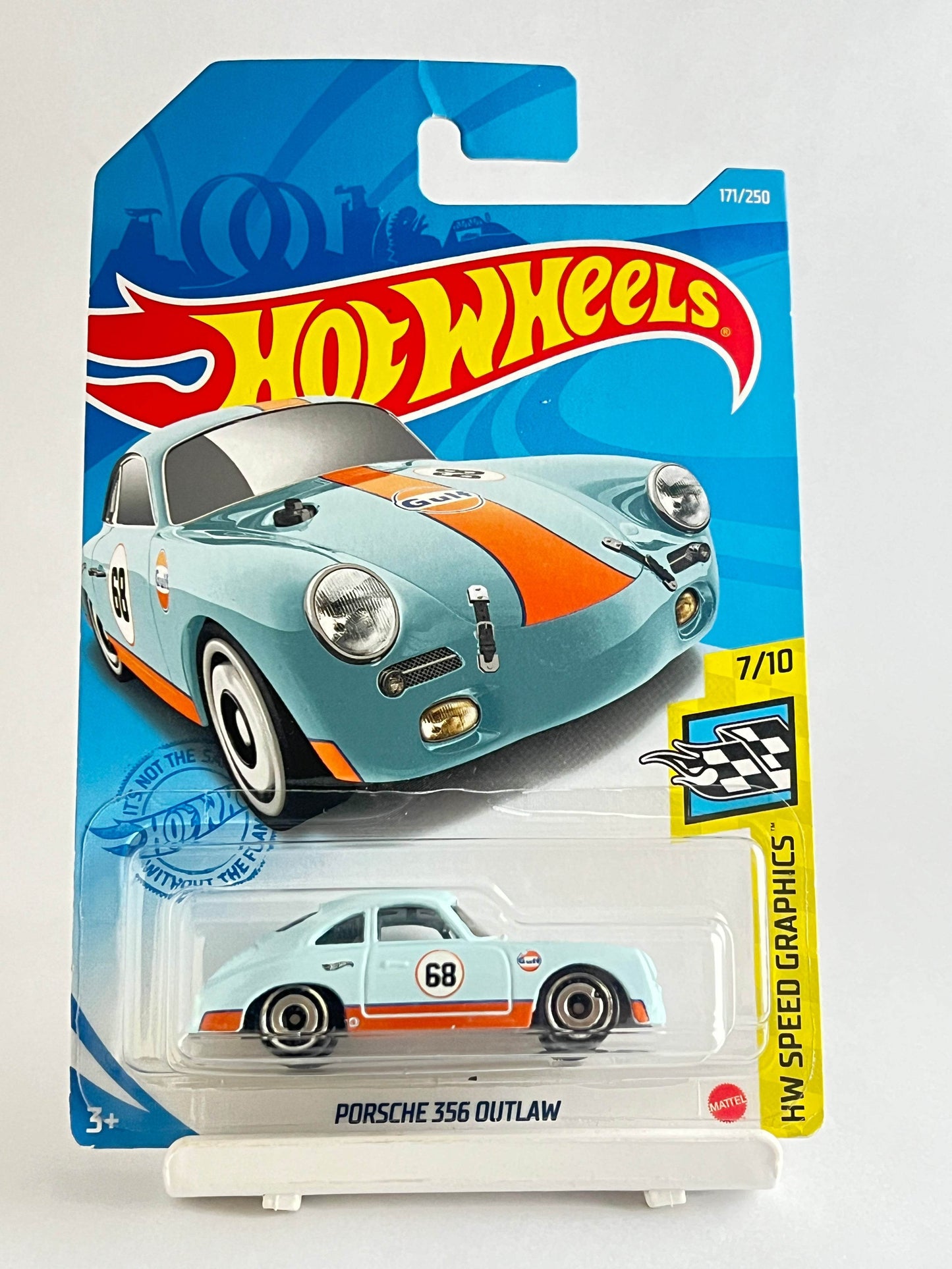 MILD CREASE - HOTWHEELS - PORSCHE 356 OUTLAW GULF - 3D - Its Fun