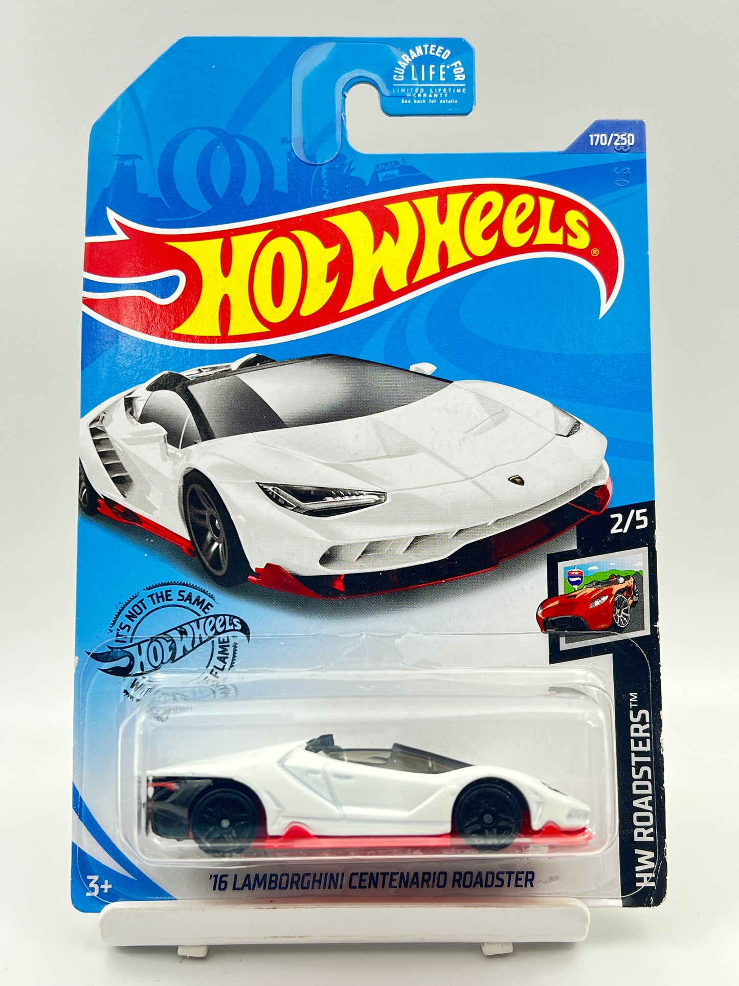 IMPORTED - HOT WHEELS - 16 LAMBORGHINI CENTENARIO ROADSTER - WHITE - 6C
