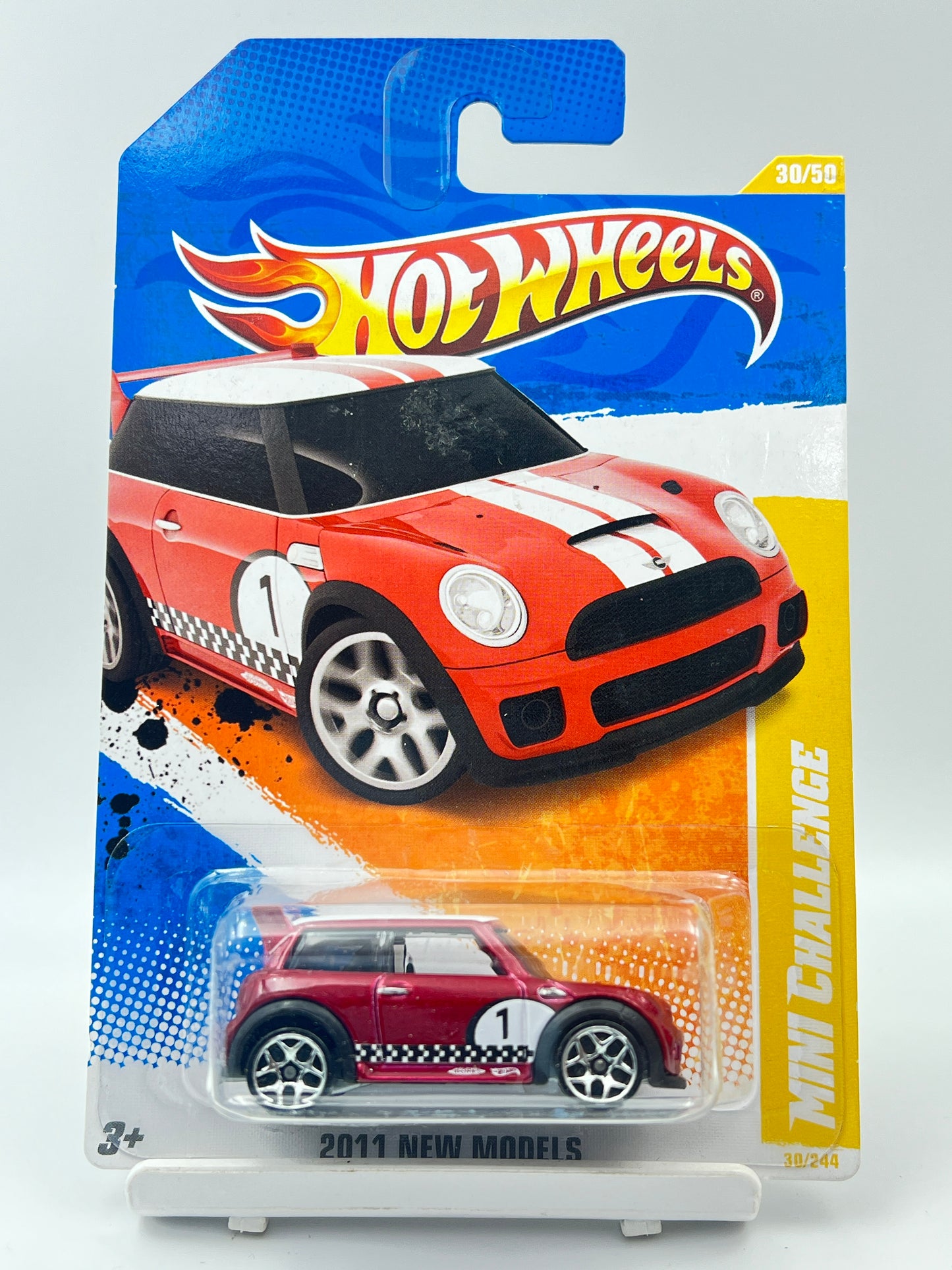 MILD BLISTER BEND - HOT WHEELS - MINI CHALLENGE - RED - 6C