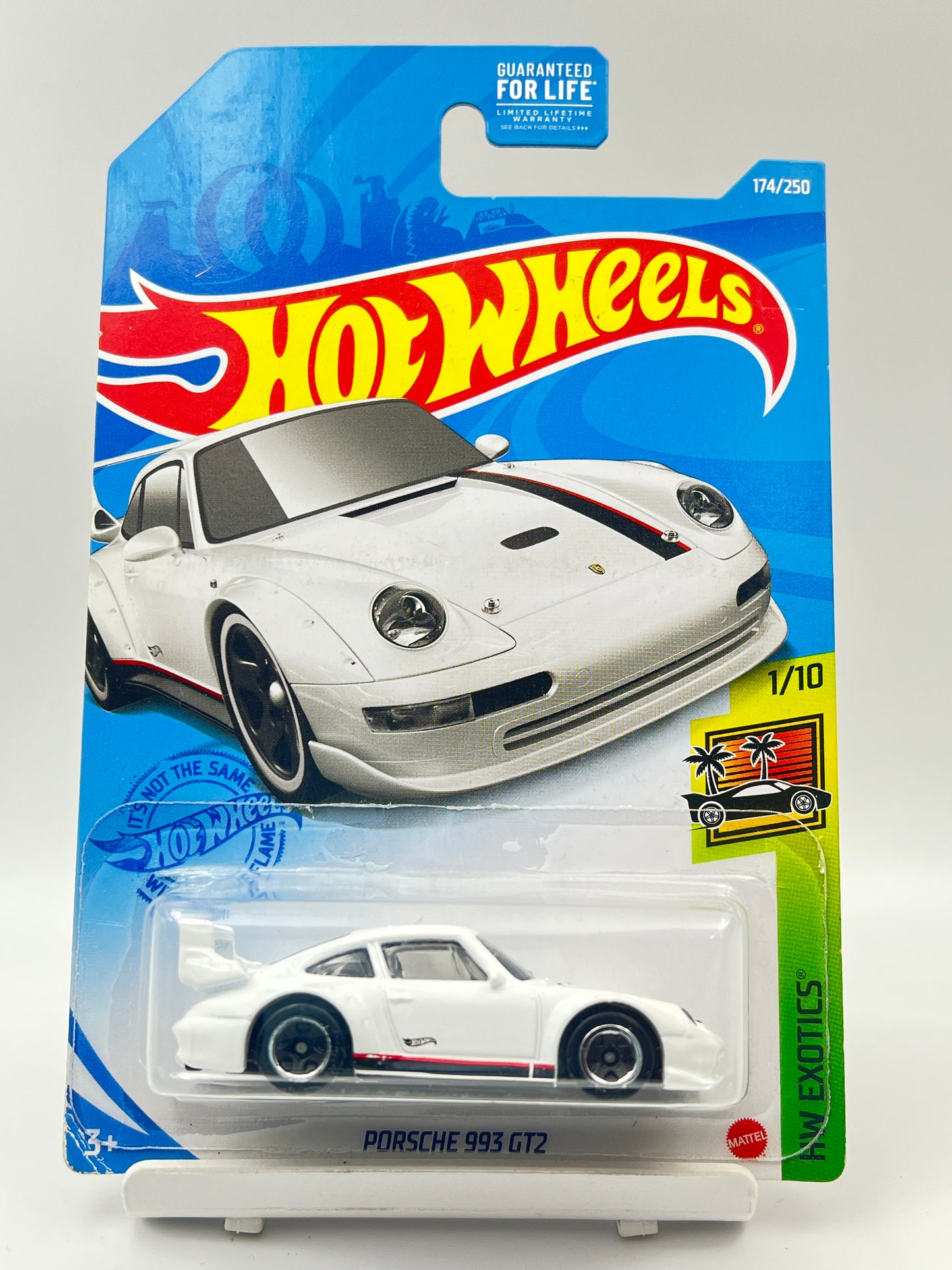 SOFT CORNERS - IMPORTED - HOT WHEELS - PORSCHE 993 GT2 - WHITE - 6B