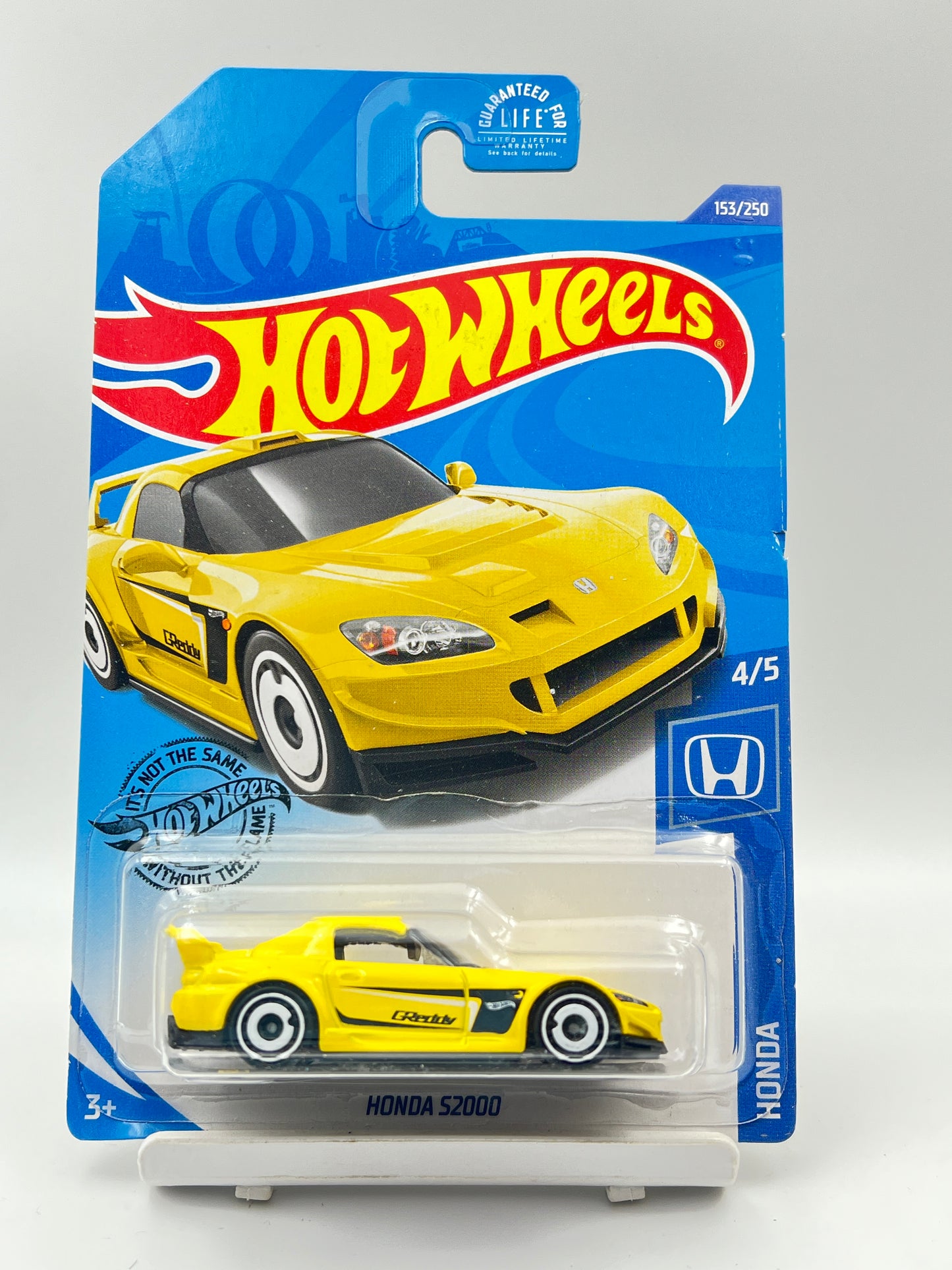 MILD CREASE - IMPORTED - HOT WHEELS - HONDA S2000 - YELLOW - 6E