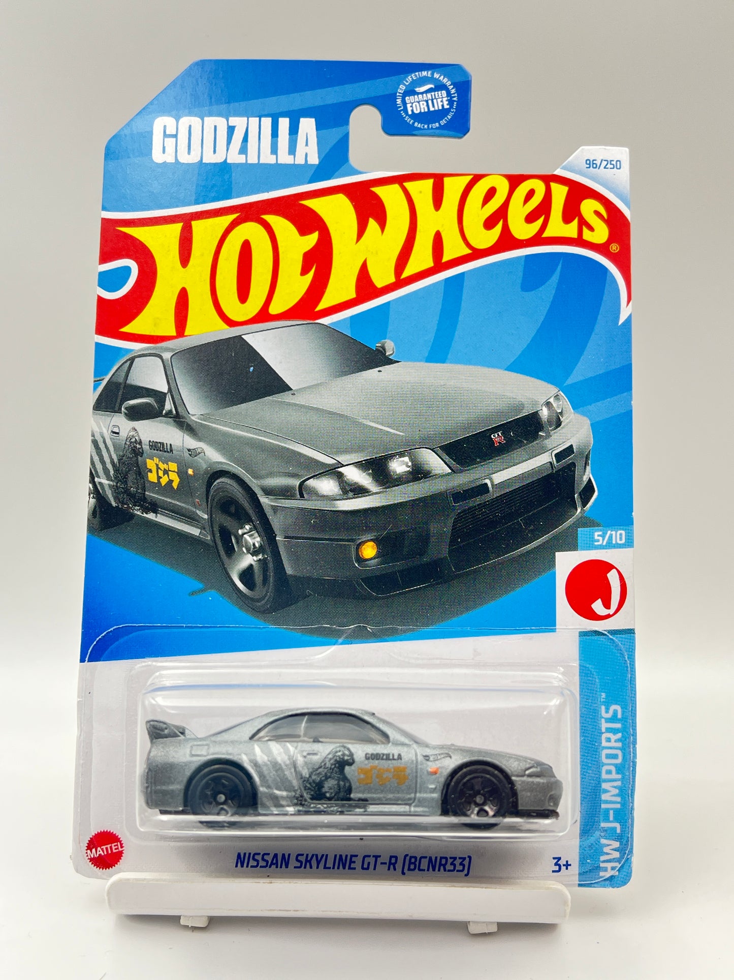 IMPORTED - HOT WHEELS - NISSAN SKYLINE GT-R (BCNR33) - GODZILLA - GREY - 6E