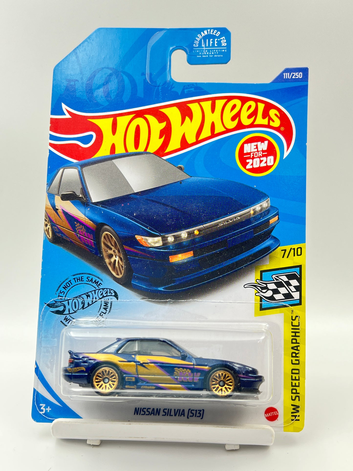 CREASED CARD - IMPORTED - HOT WHEELS - NISSAN SILVIA (S13) - DARK BLU - 6D