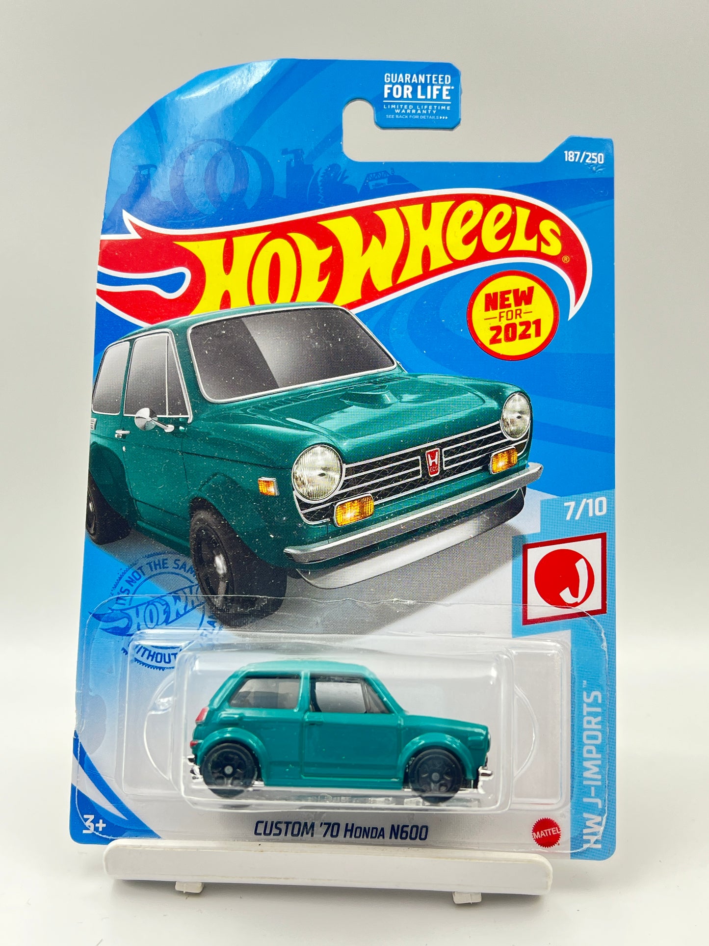 CARD CREASE - HOT WHEELS - CUSTOM 70 HONDA N600 - GREEN - 6D